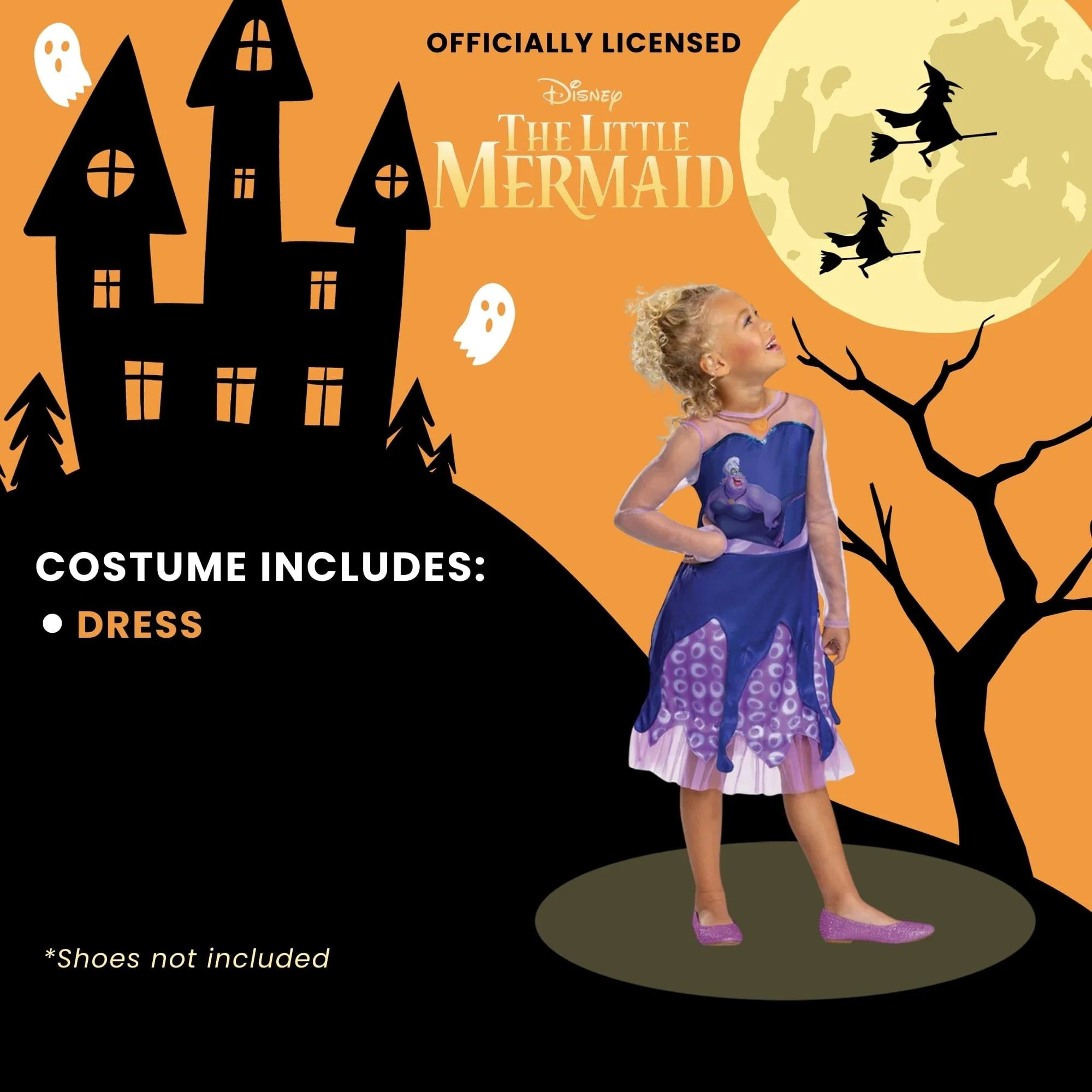 Child Disney Villians Ursula Classic Costume - Image 15