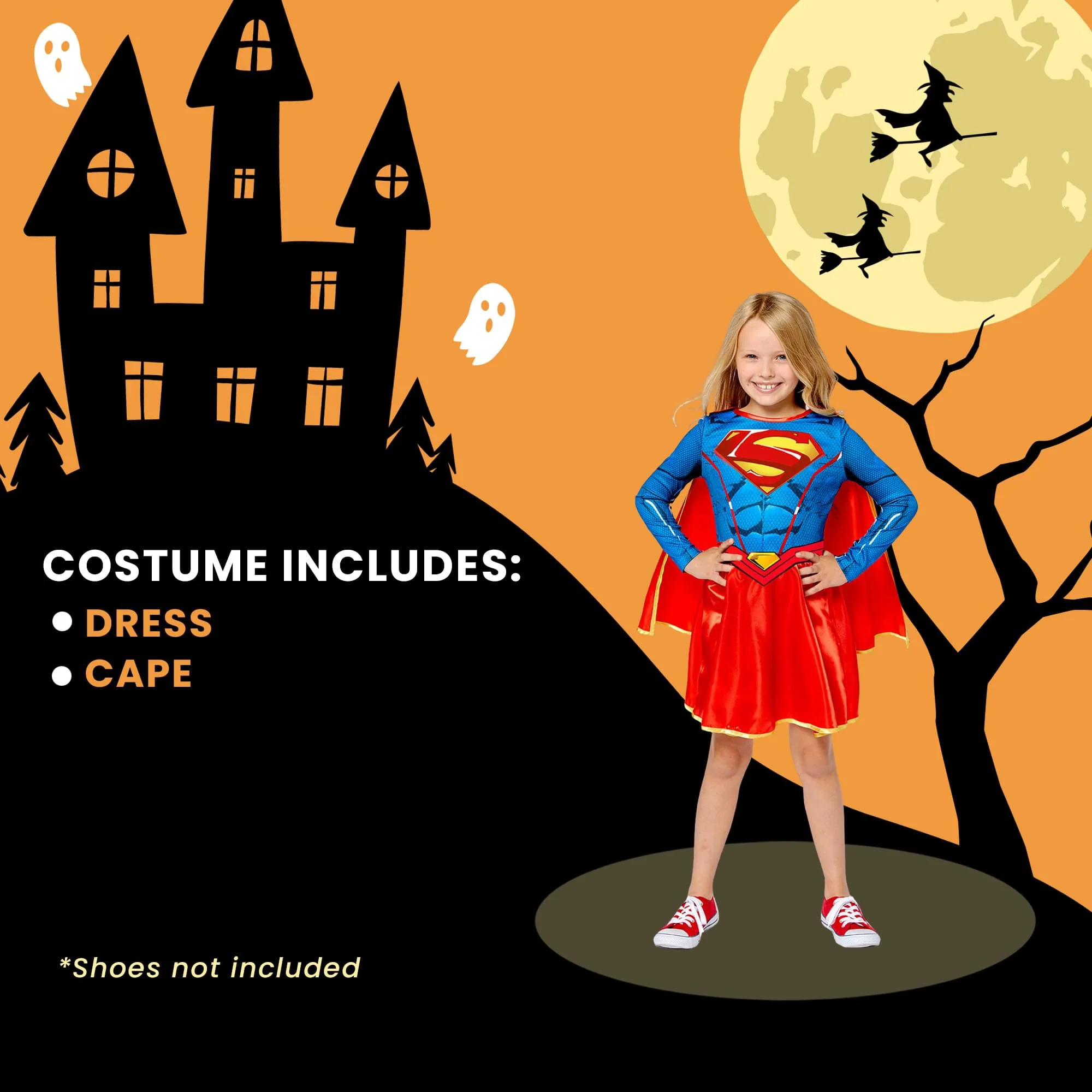 Child Sustainable Supergirl Costume - Image 24