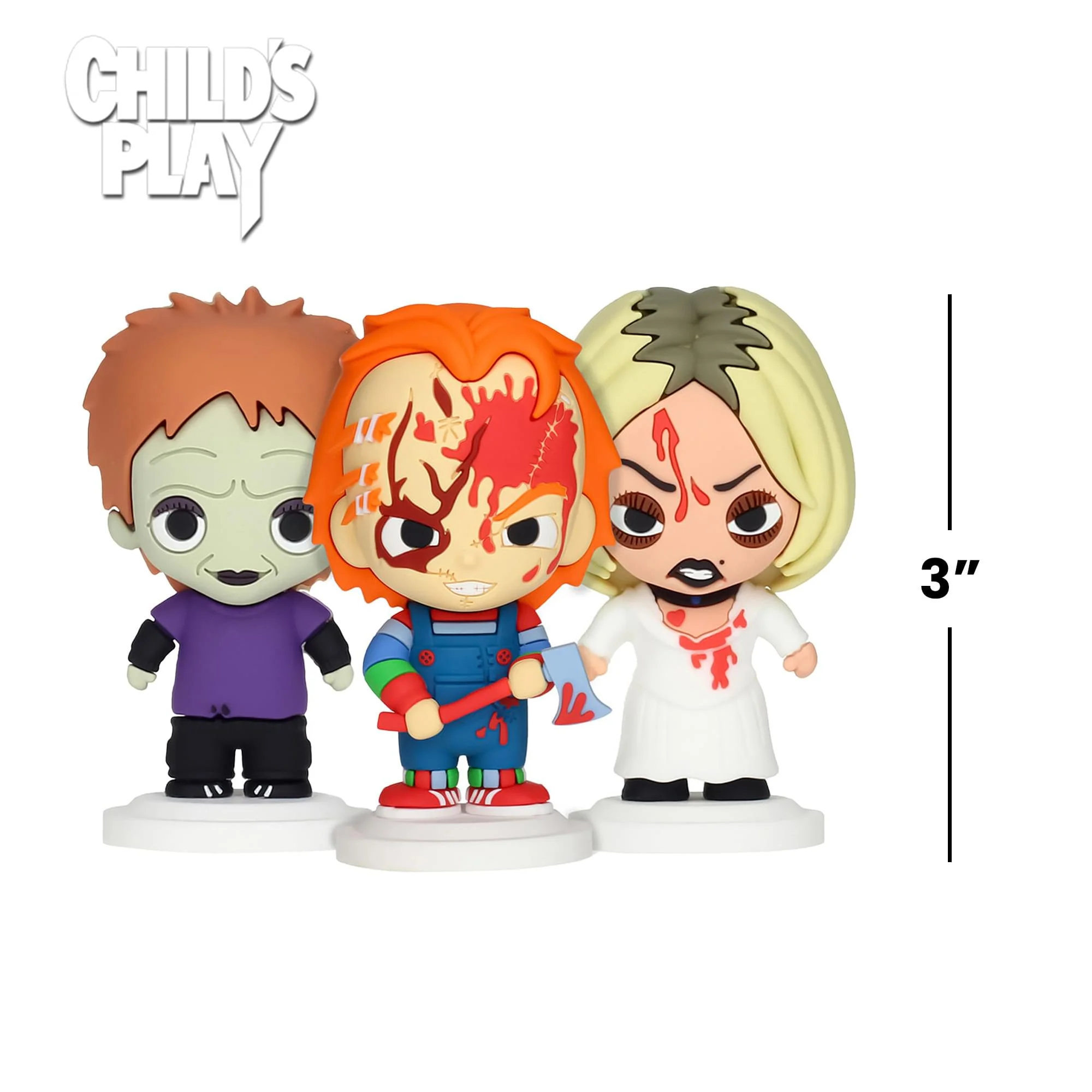 Child's Play 3 Inch Pokis Mini Figure Set | 3-Piece Chucky Family - Image 7