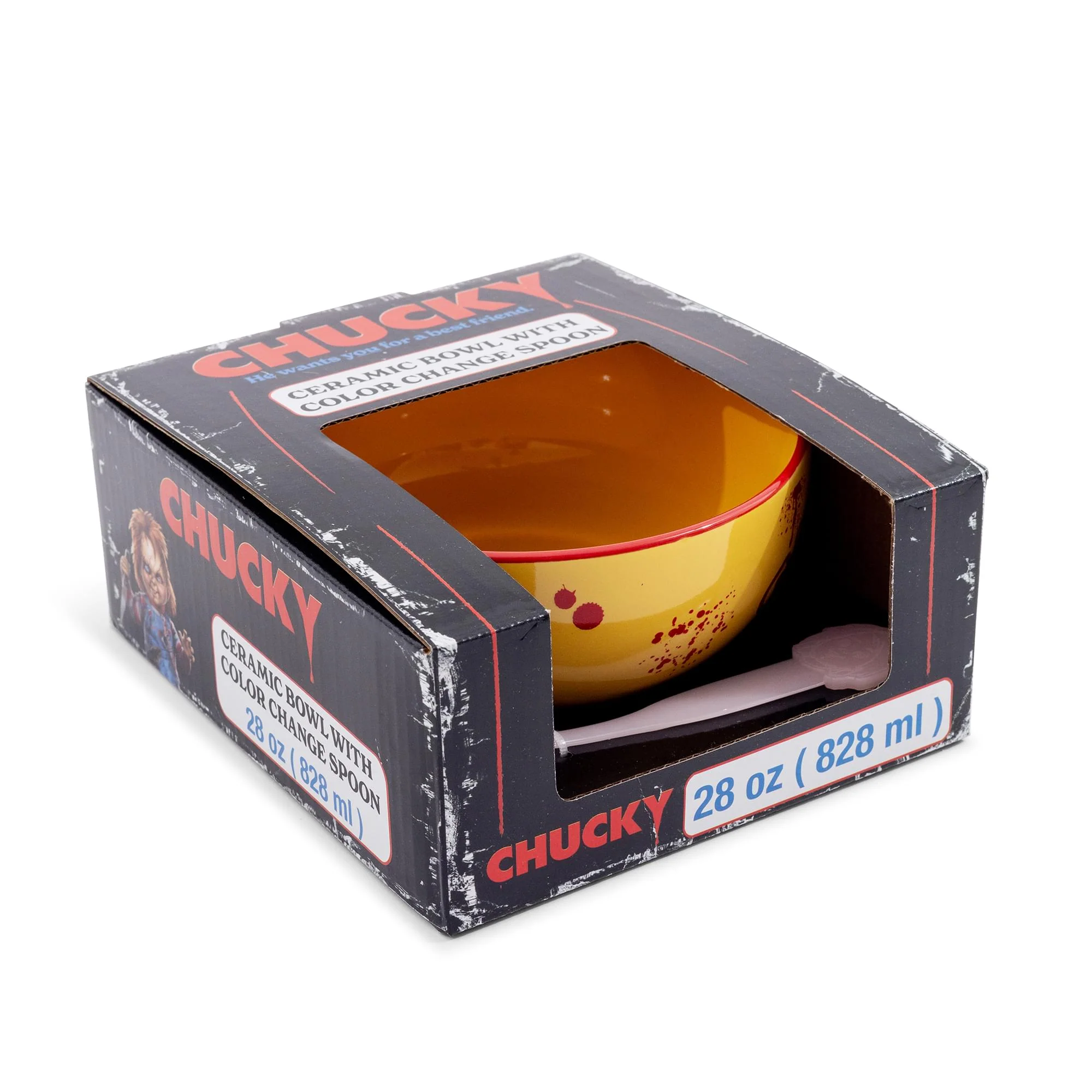 Child's Play Good Guys Ceramic Bowl With Color-Changing Spoon | Holds 28 Ounces - Image 5