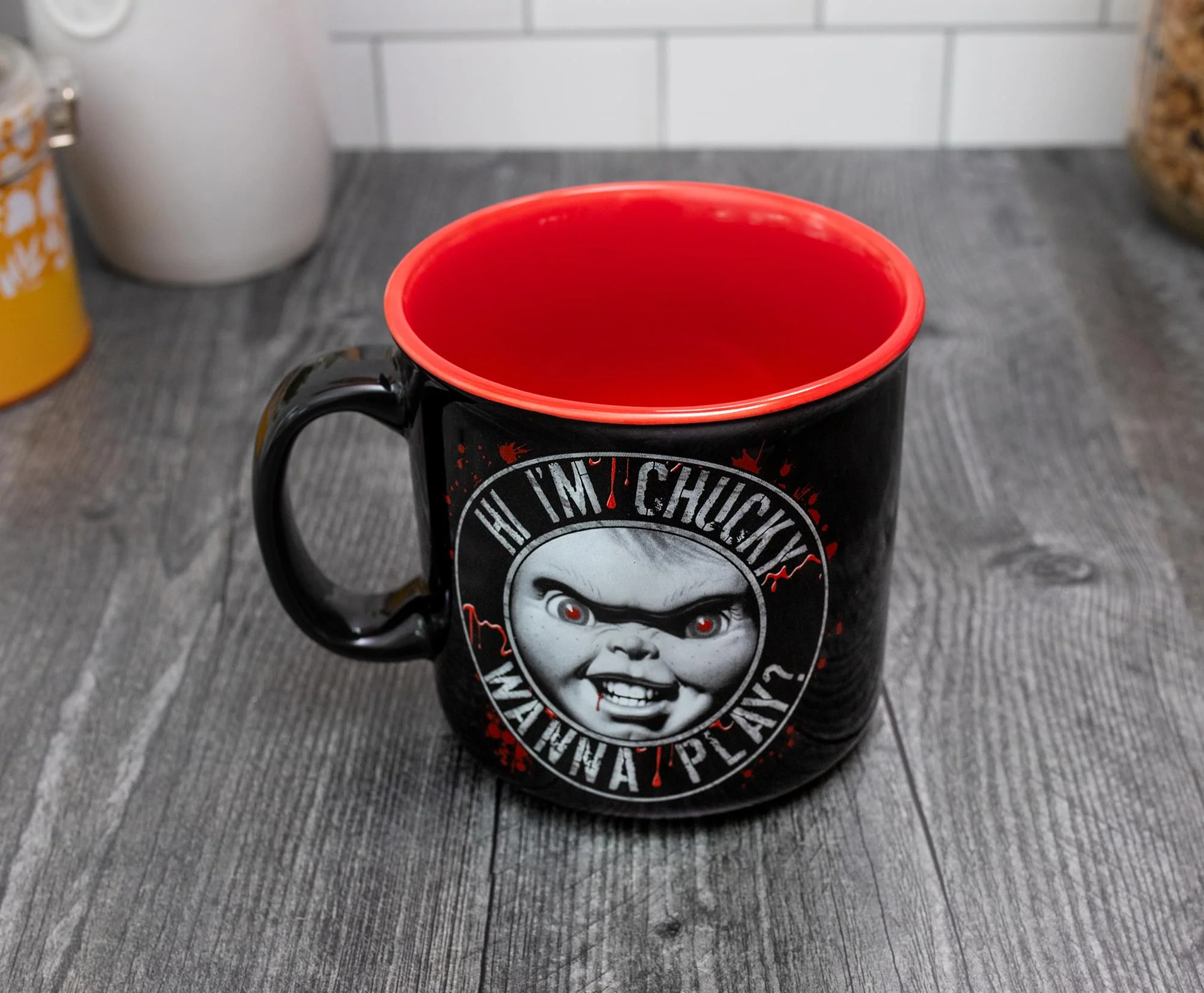 Child's Play "Hi, I'm Chucky" Ceramic Camper Mug | Holds 20 Ounces - Image 5