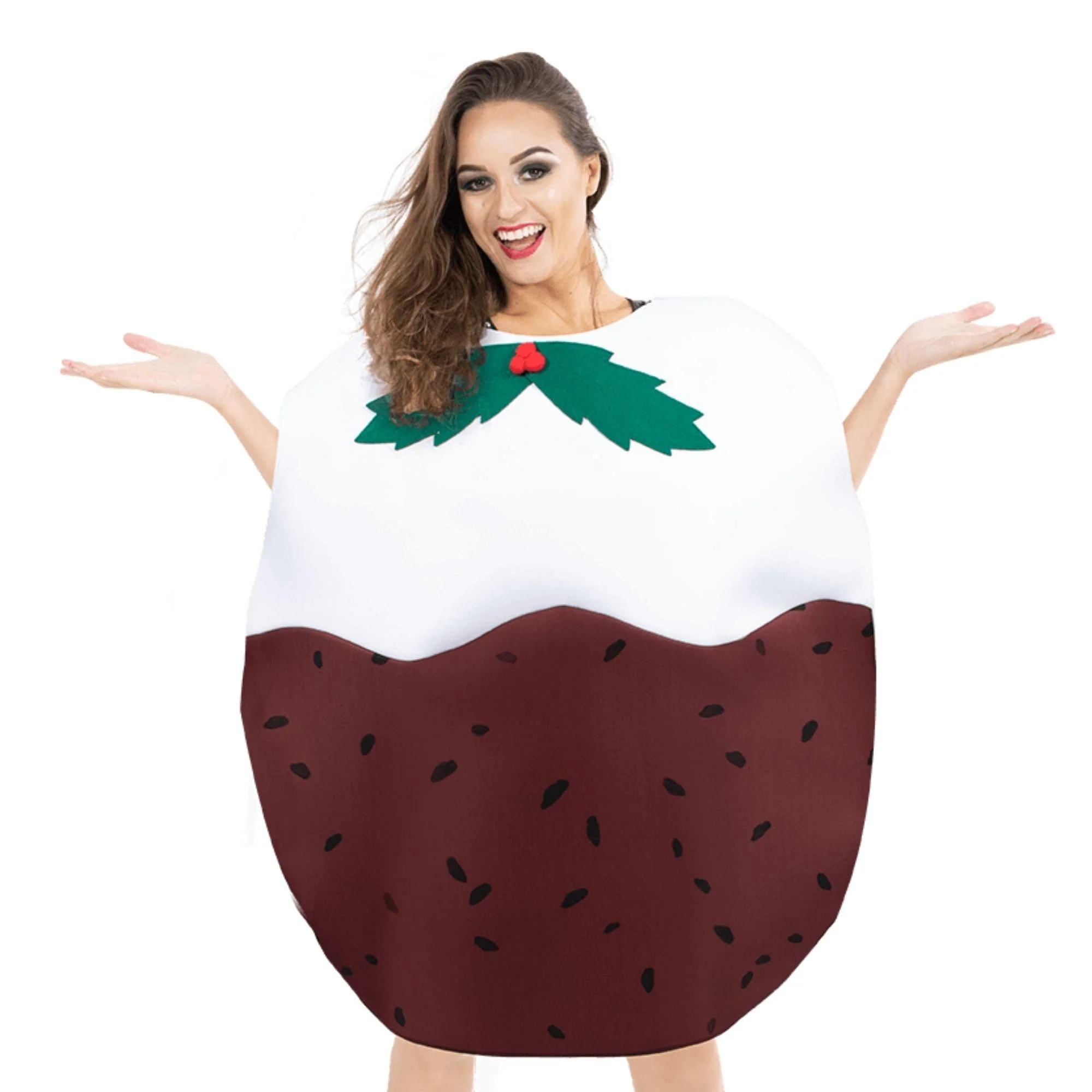 Christmas Pudding Adult Costume | One Size - Image 2