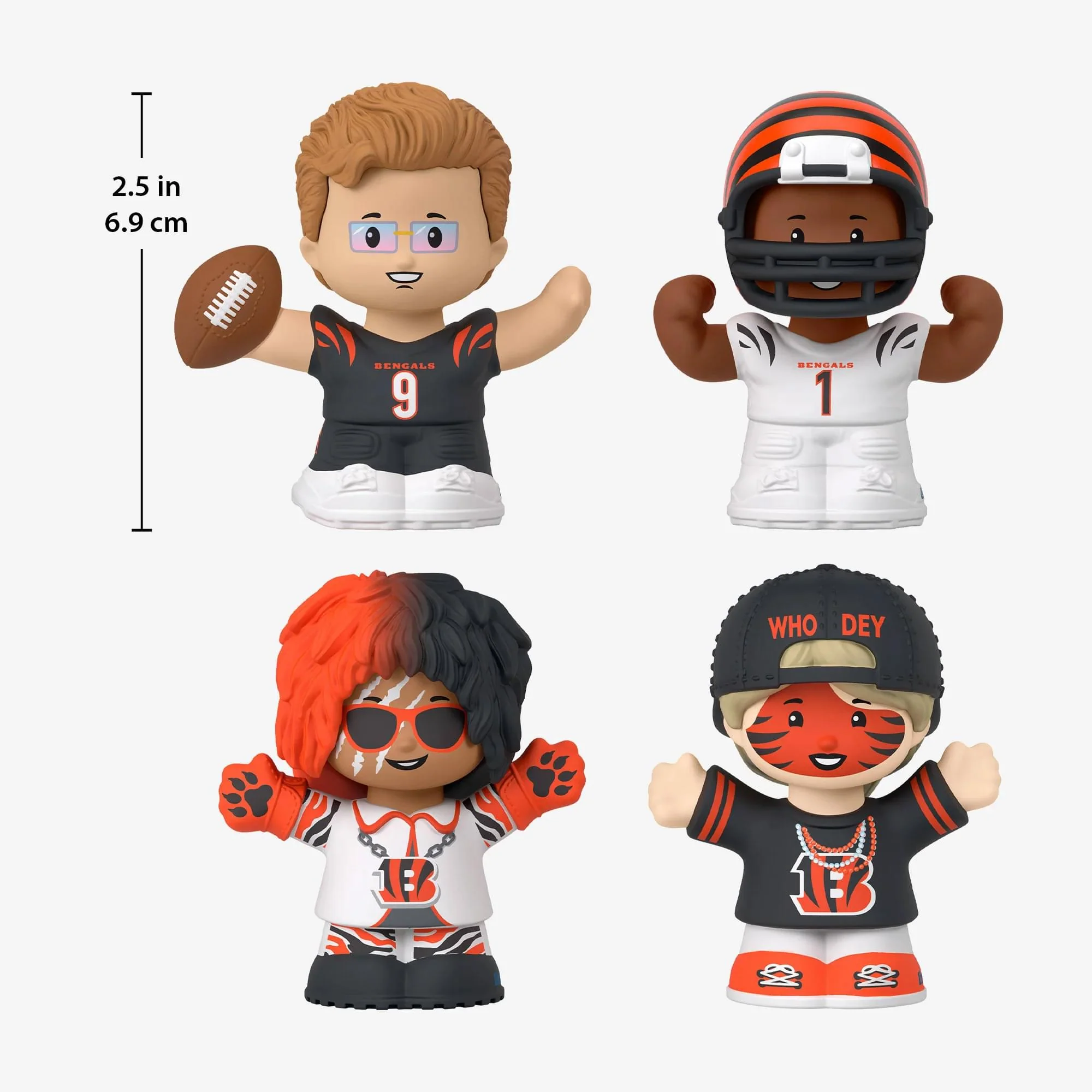 Cincinnati Bengals 4-Piece NFL Little People Collector Set - Image 6