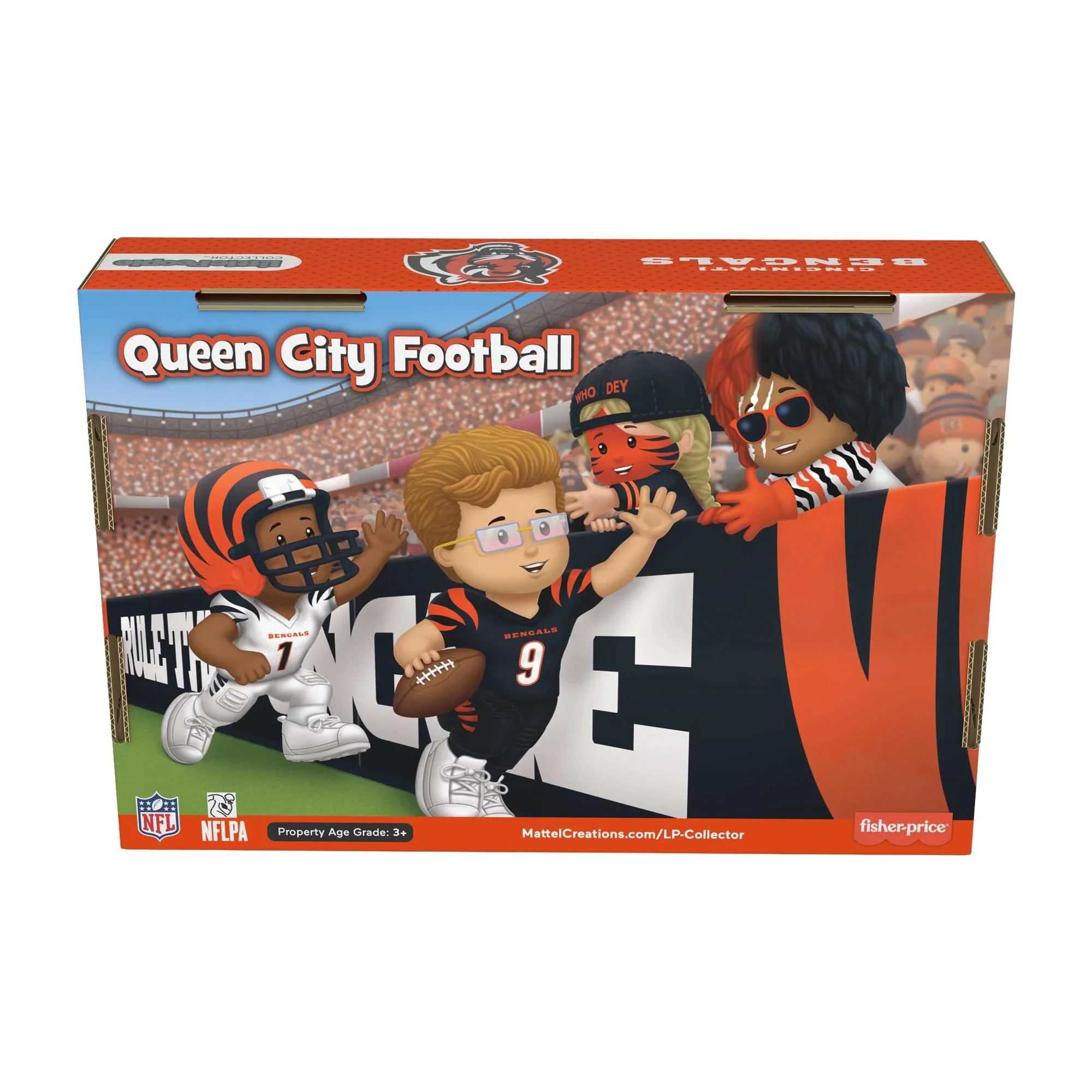 Cincinnati Bengals 4-Piece NFL Little People Collector Set - Image 9