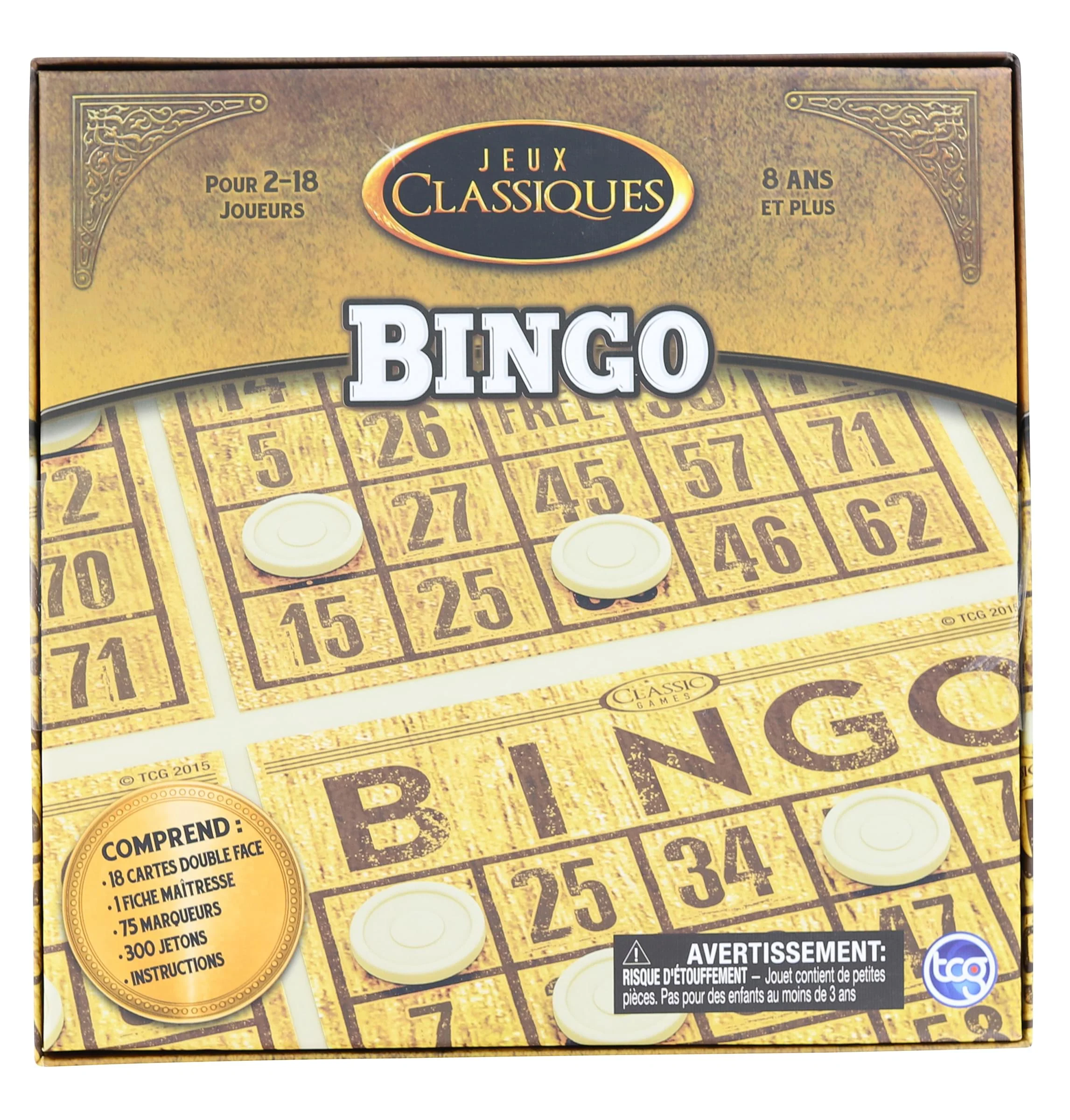 Classic Games Wood Bingo Set - Image 2