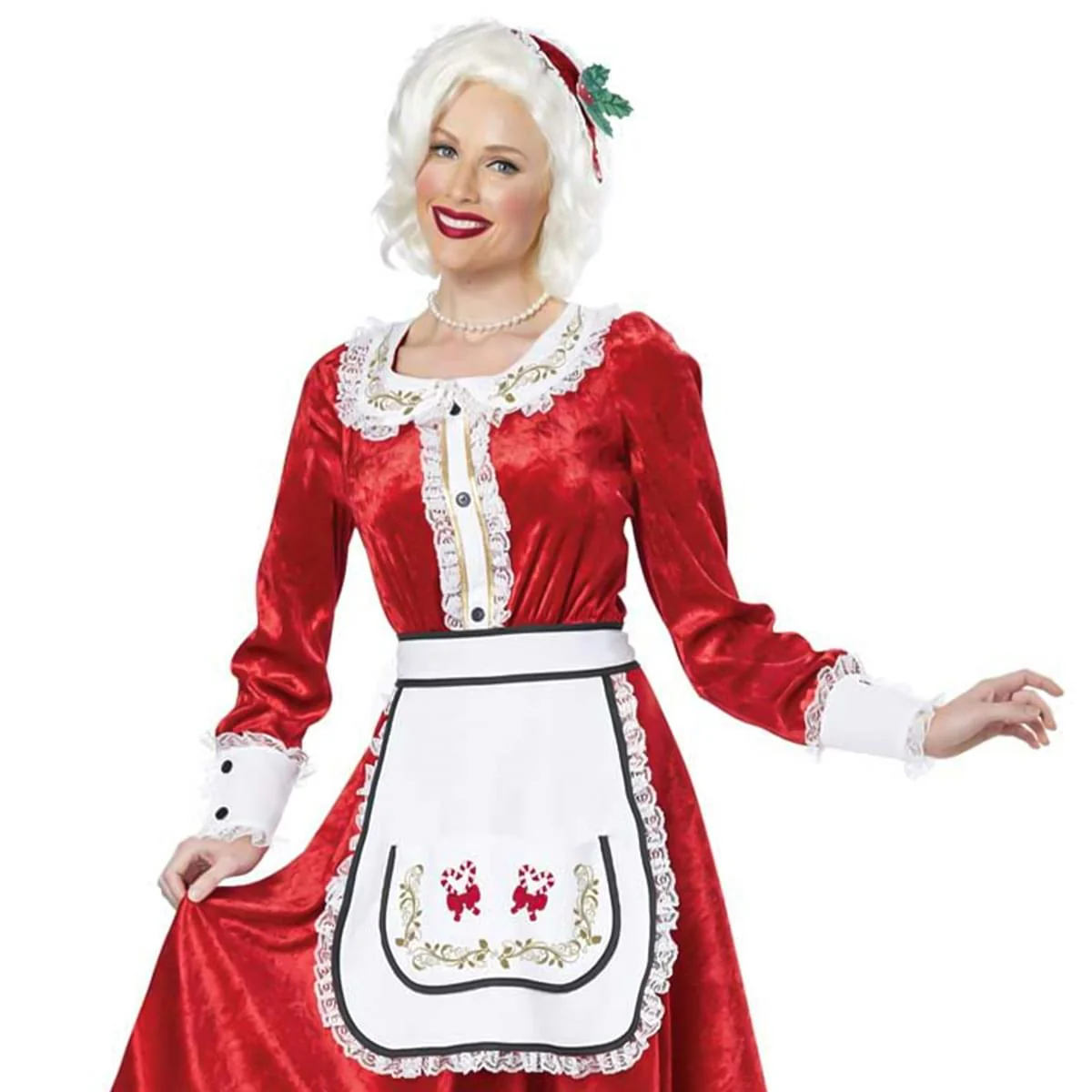 Classic Mrs. Claus Adult Costume - Image 8