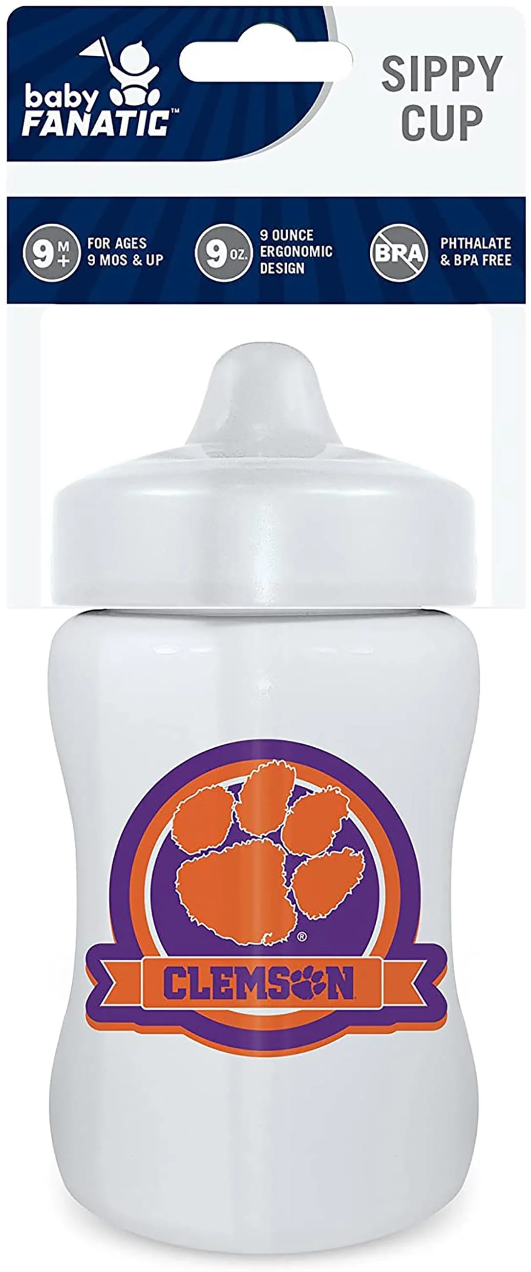 Clemson Tigers NCAA 9oz Baby Sippy Cup - Image 2