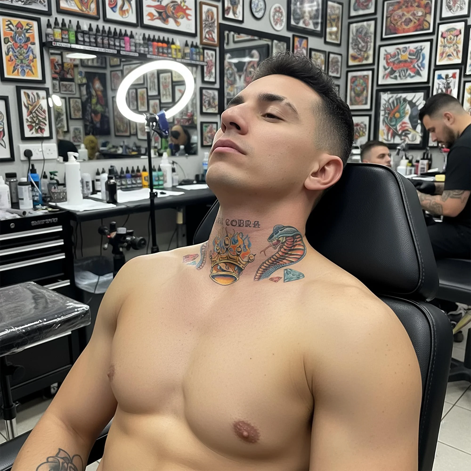 Cobra Neck Tattoo Fx Costume Accessory - Image 4
