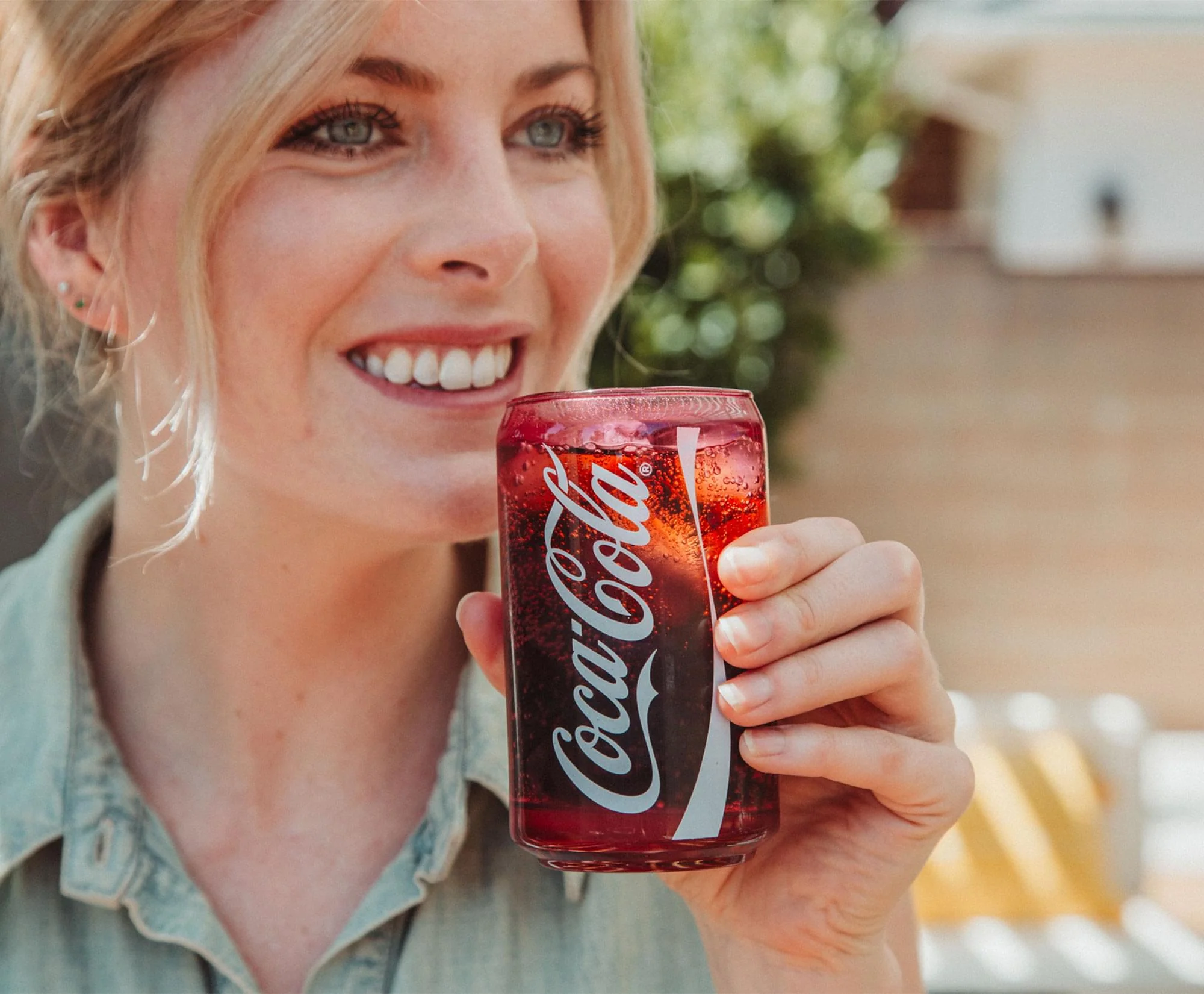 Coca-Cola Can-Shaped Red Glass Cup | Holds 10 Ounces - Image 4