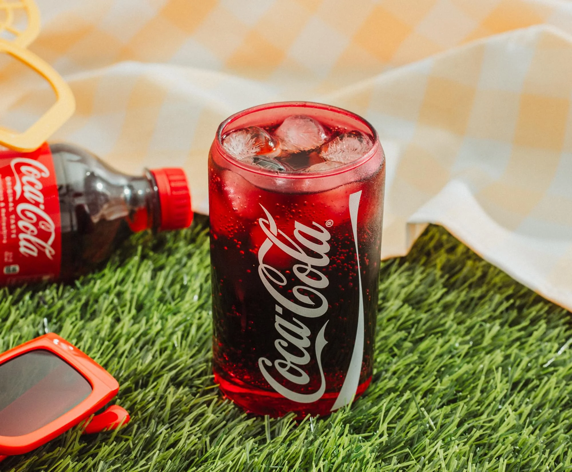 Coca-Cola Can-Shaped Red Glass Cup | Holds 10 Ounces - Image 5
