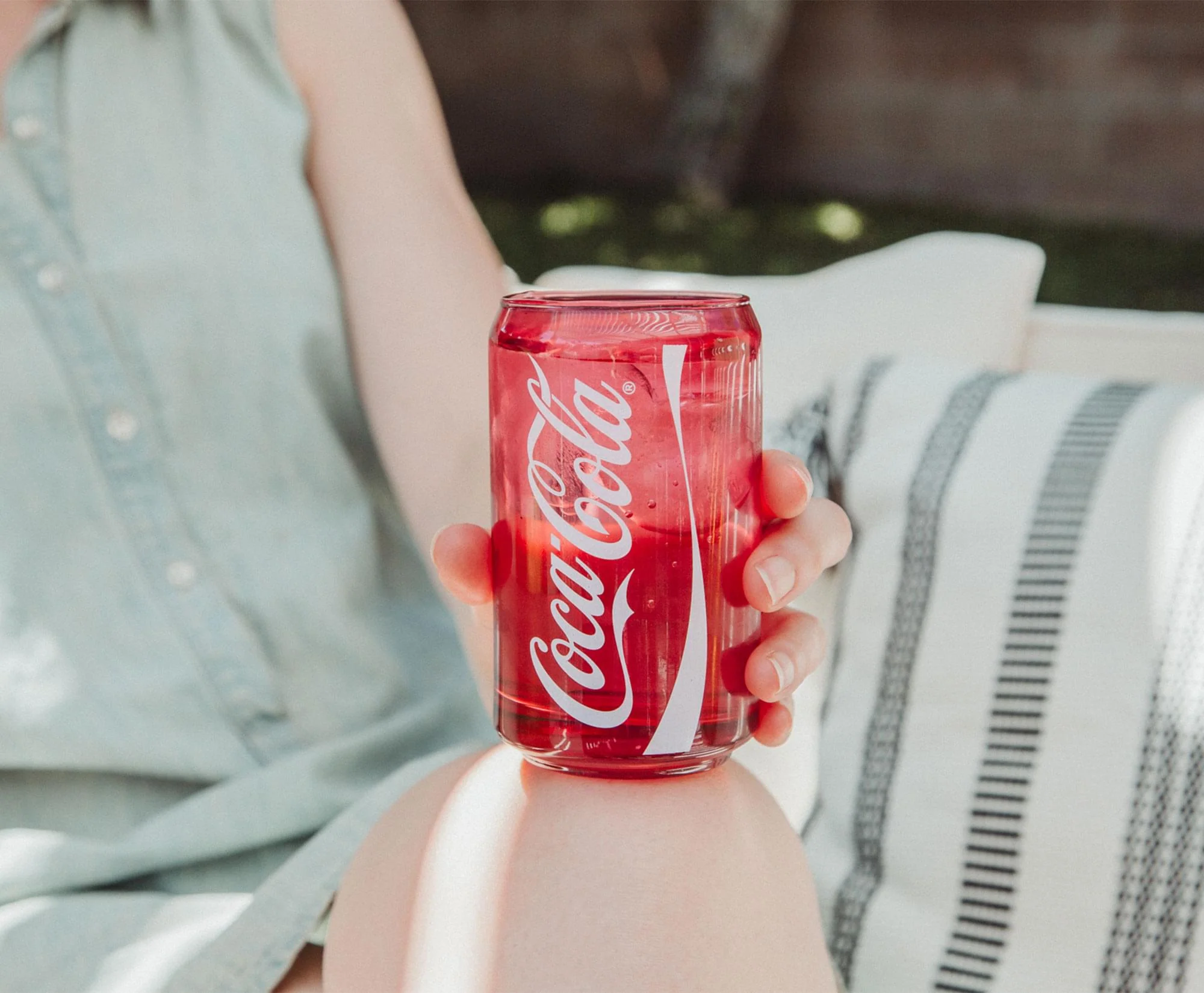 Coca-Cola Can-Shaped Red Glass Cup | Holds 10 Ounces - Image 7