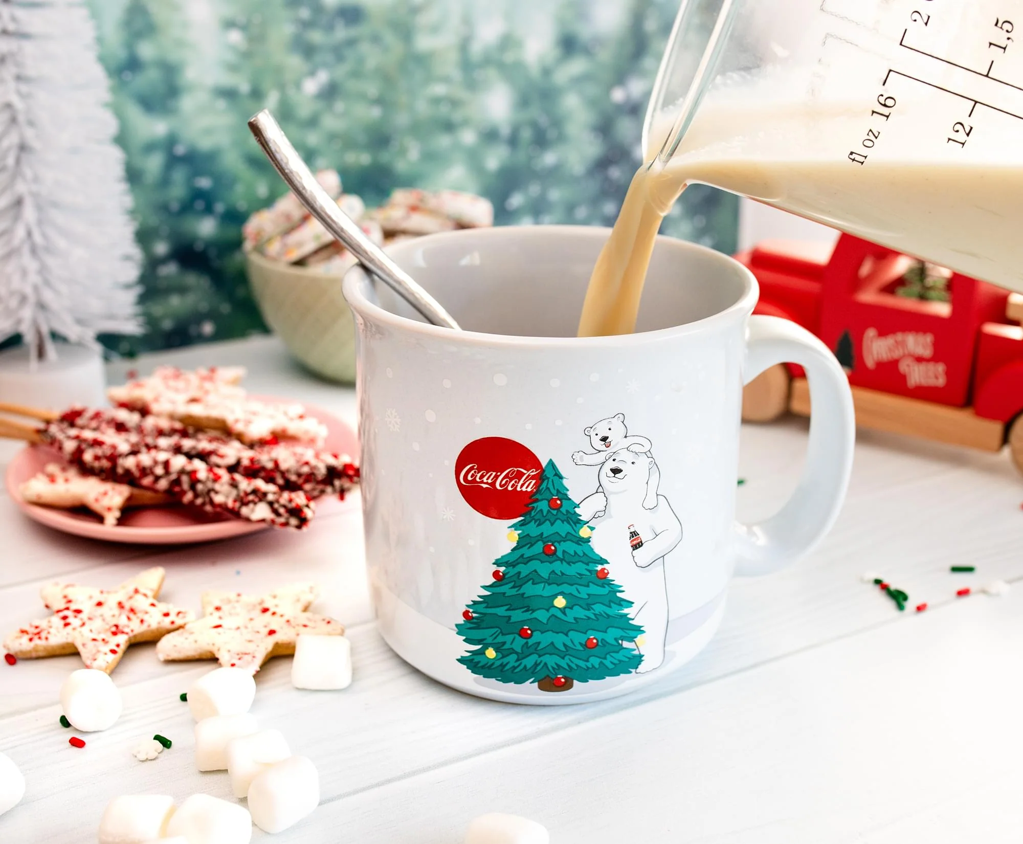Coca-Cola Holiday Polar Bears Ceramic Camper Mug | Holds 20 Ounces - Image 5