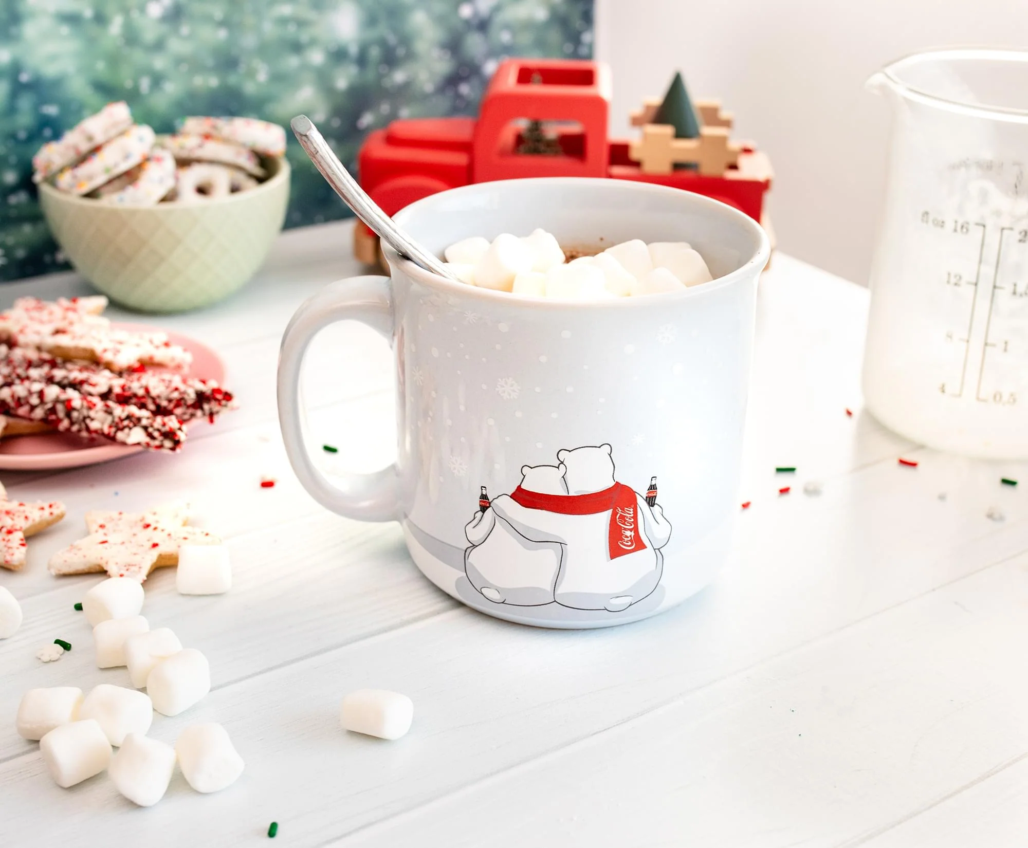 Coca-Cola Holiday Polar Bears Ceramic Camper Mug | Holds 20 Ounces - Image 7