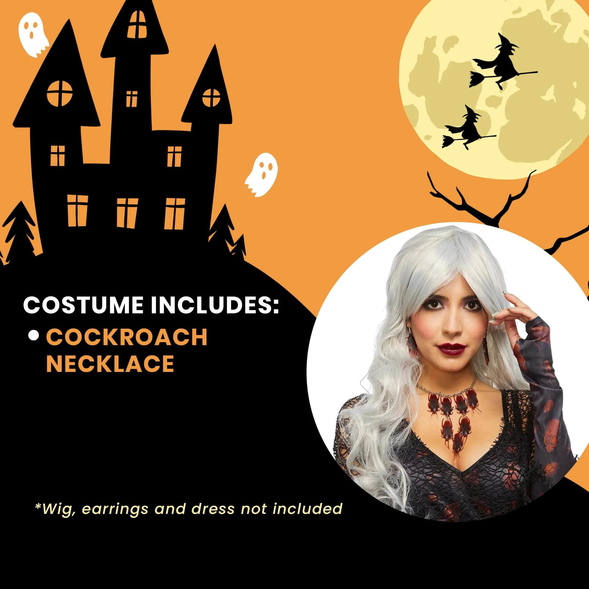 Cockroach Adult Costume Necklace - Image 5