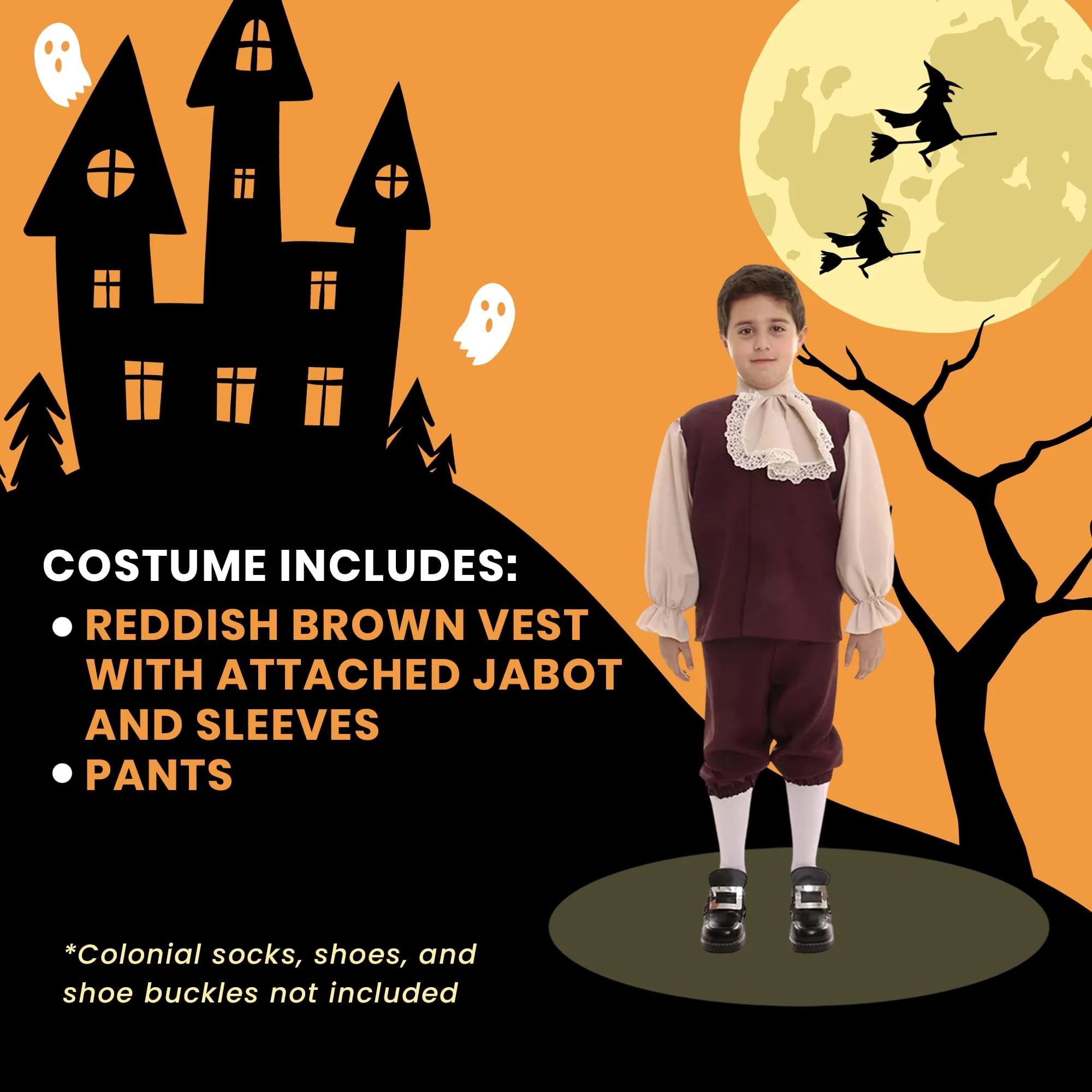Colonial Boy Child Costume - Image 4