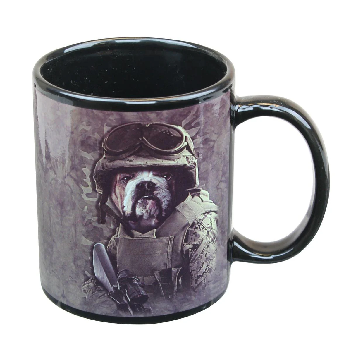 Combat Dog Drinkware Bundle: 2oz Shot Glasses, 11oz Mug, 7oz Flask - Image 2