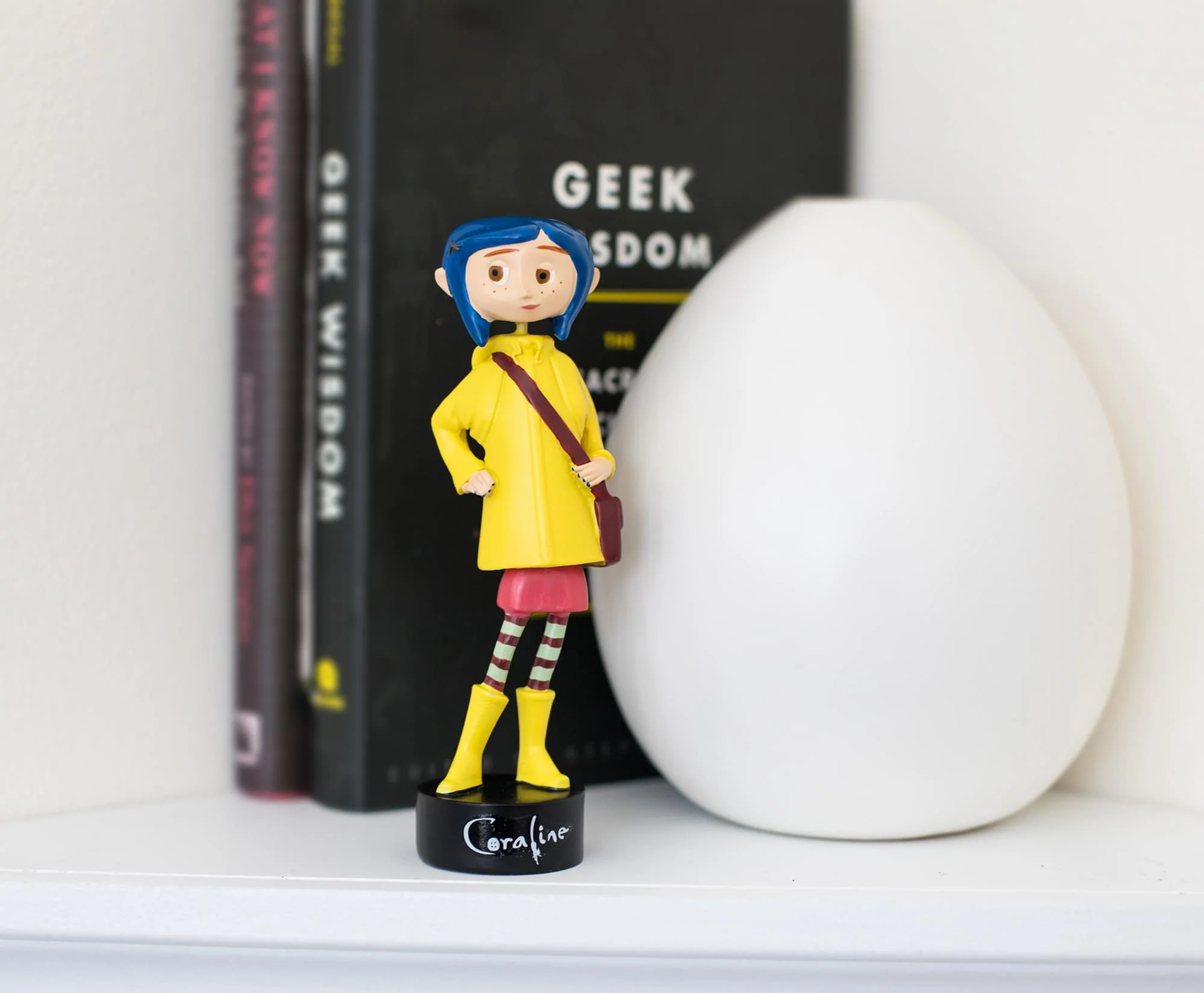 Coraline in Rain Coat PVC Bobble Figure | 5 Inches Tall - Image 5