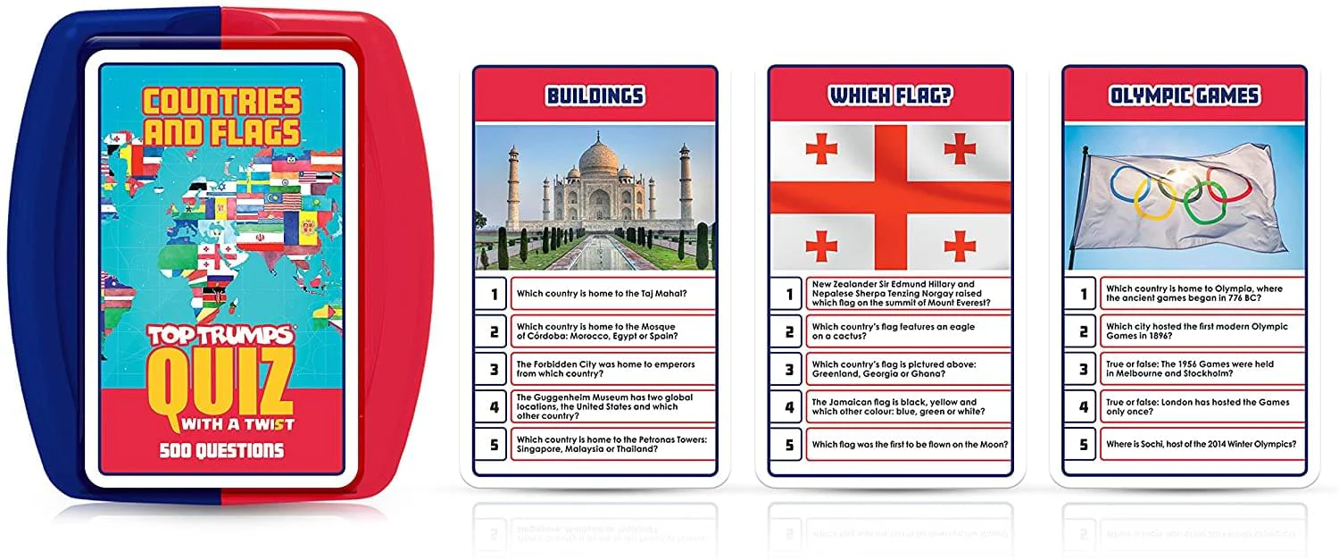 Countries and Flags Top Trumps Quiz With A Twist Card Game - Image 2