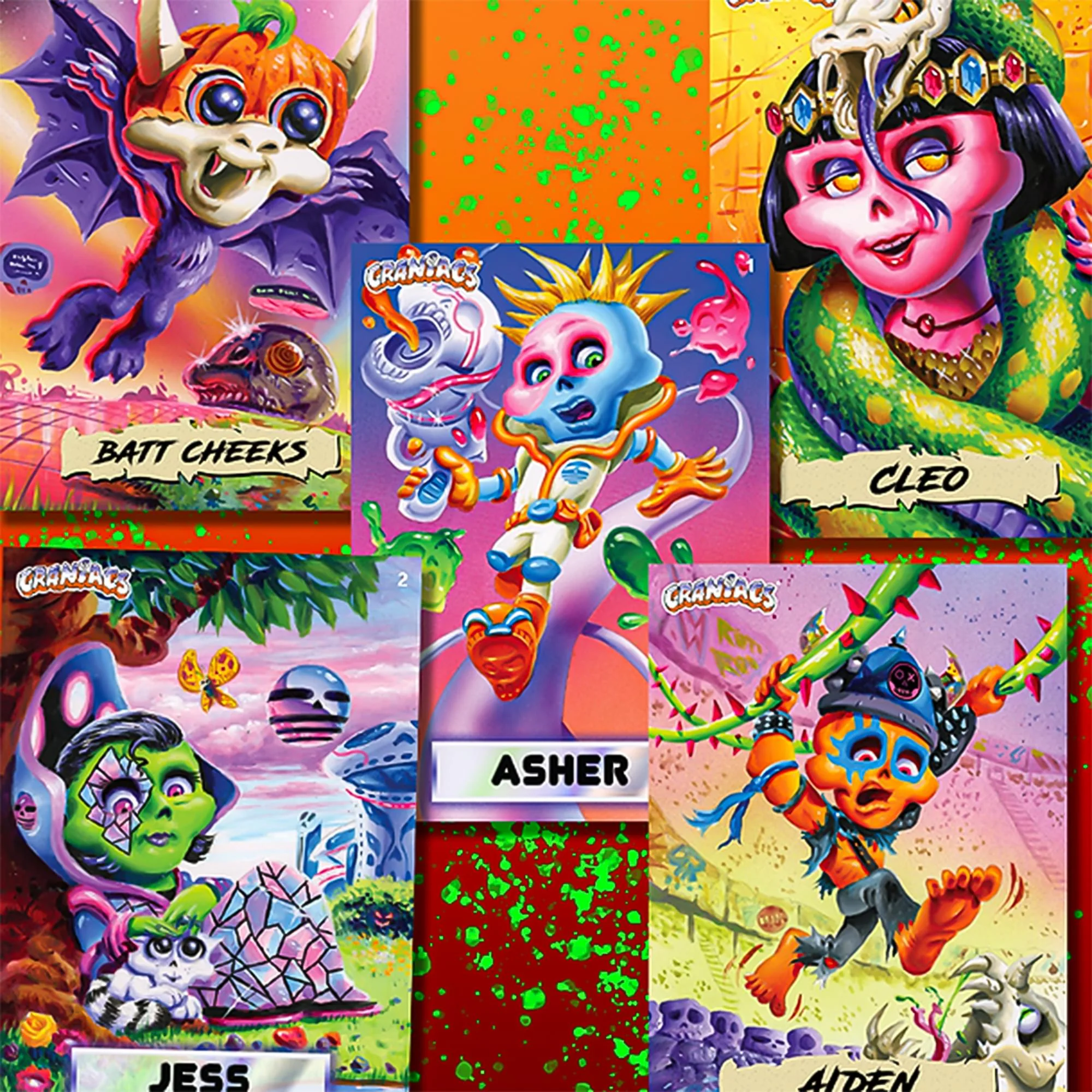 Craniacs Series 3 Trading Cards Skullblam 24-Pack Hobby Box - Image 3