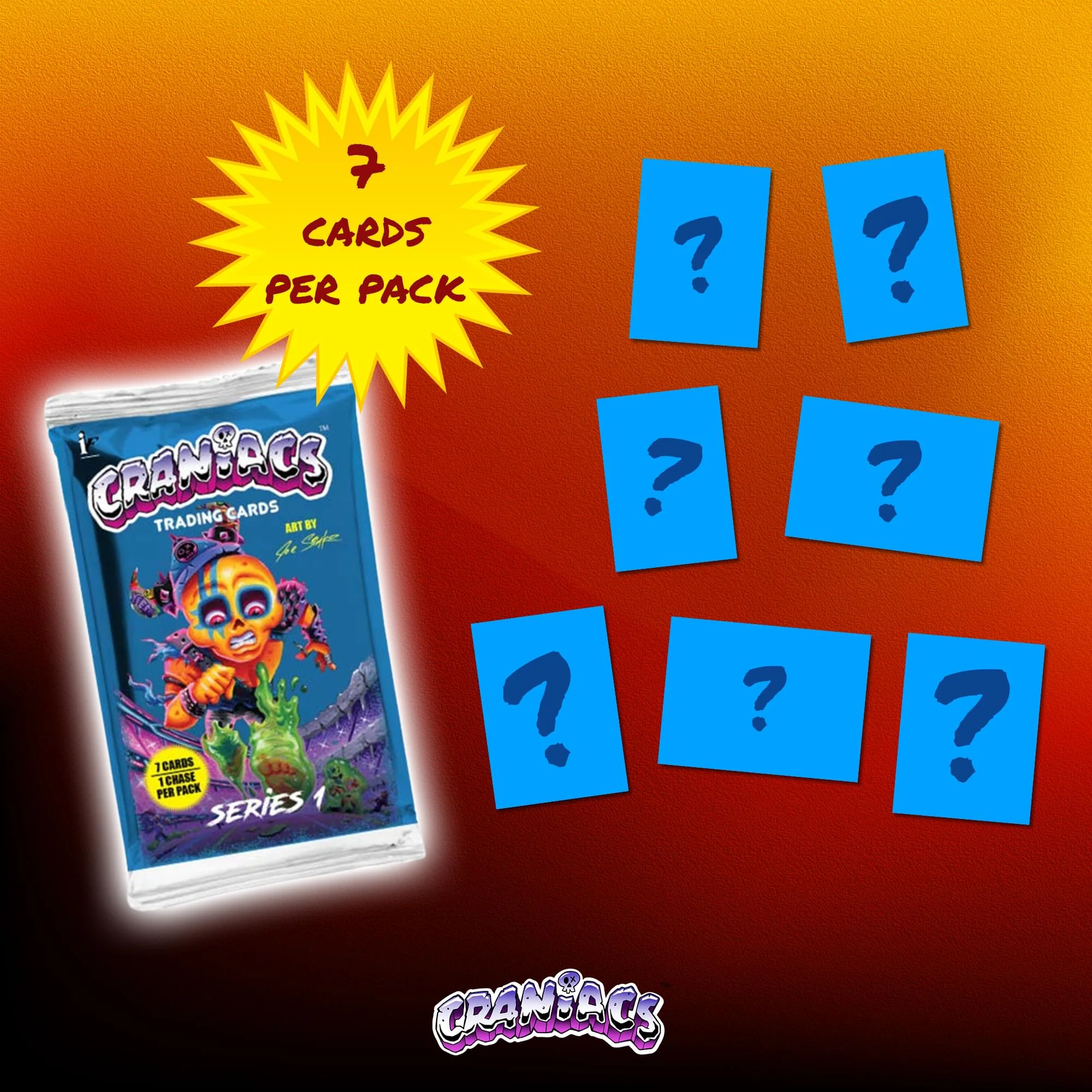 Craniacs Trading Cards Series One Blaster Box | 7 Packs Per Box - Image 7