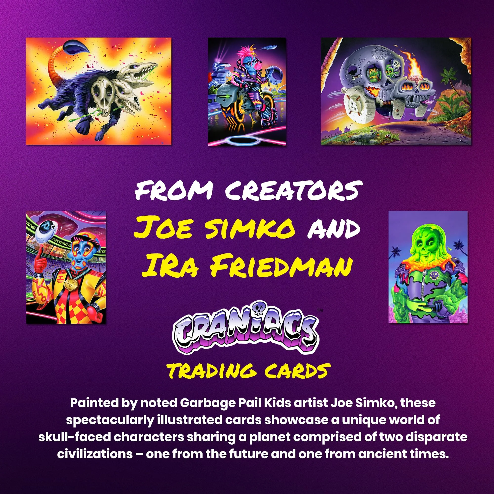 Craniacs Trading Cards Series One Hobby Box | 24 Packs Per Box - Image 6