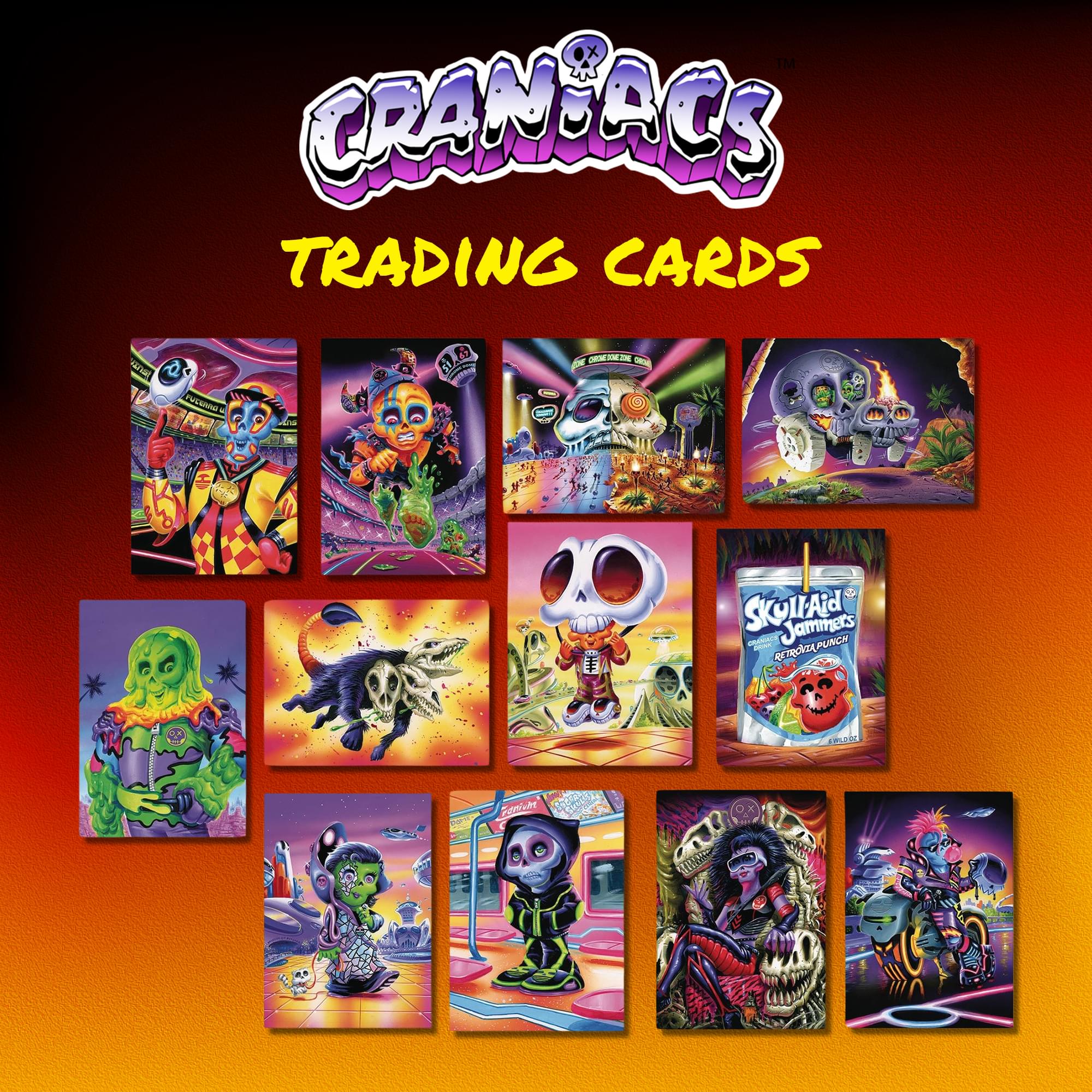 Craniacs Trading Cards Series One Hobby Box | 24 Packs Per Box - Image 9