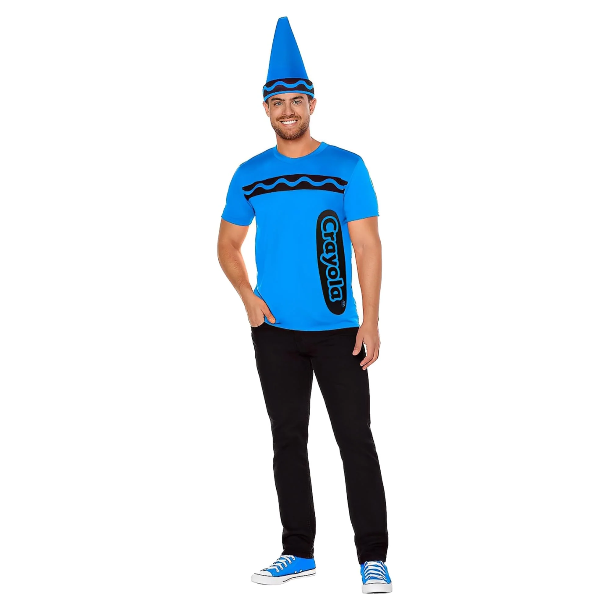 Craylola Crayon Blue Adult Costume - Image 8