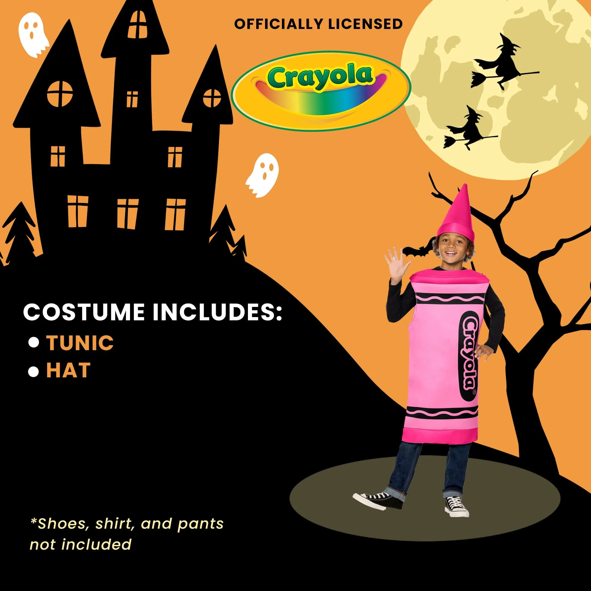 Craylola Crayon Pink Child Costume | One Size Fits Most - Image 6