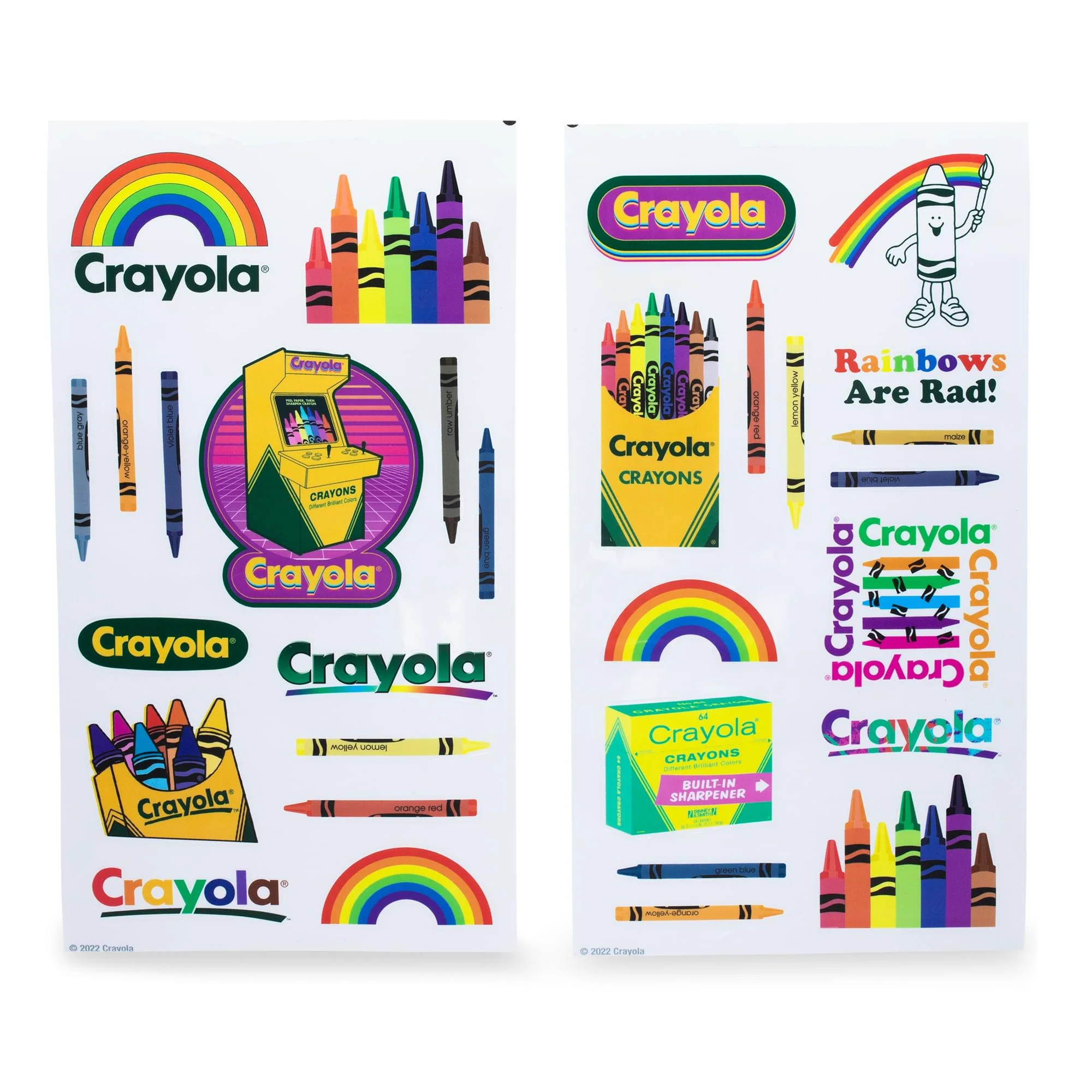 Crayola Crayon Box Retro Twist Spout Water Bottle and Sticker Set | 32 Ounces - Image 3