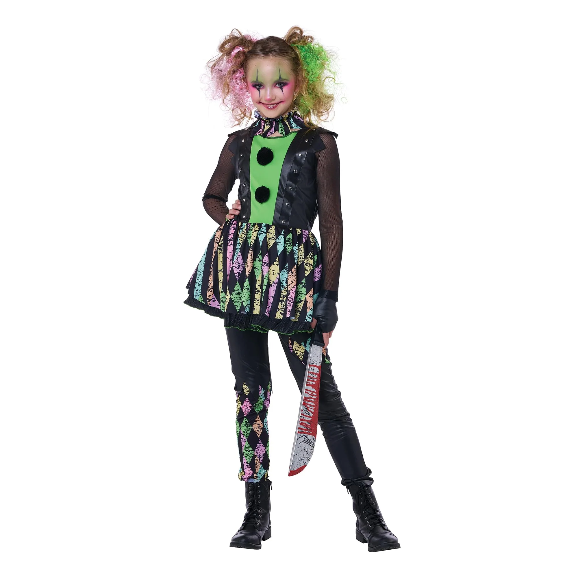 Crazy Carnival Clown Child Costume - Image 3