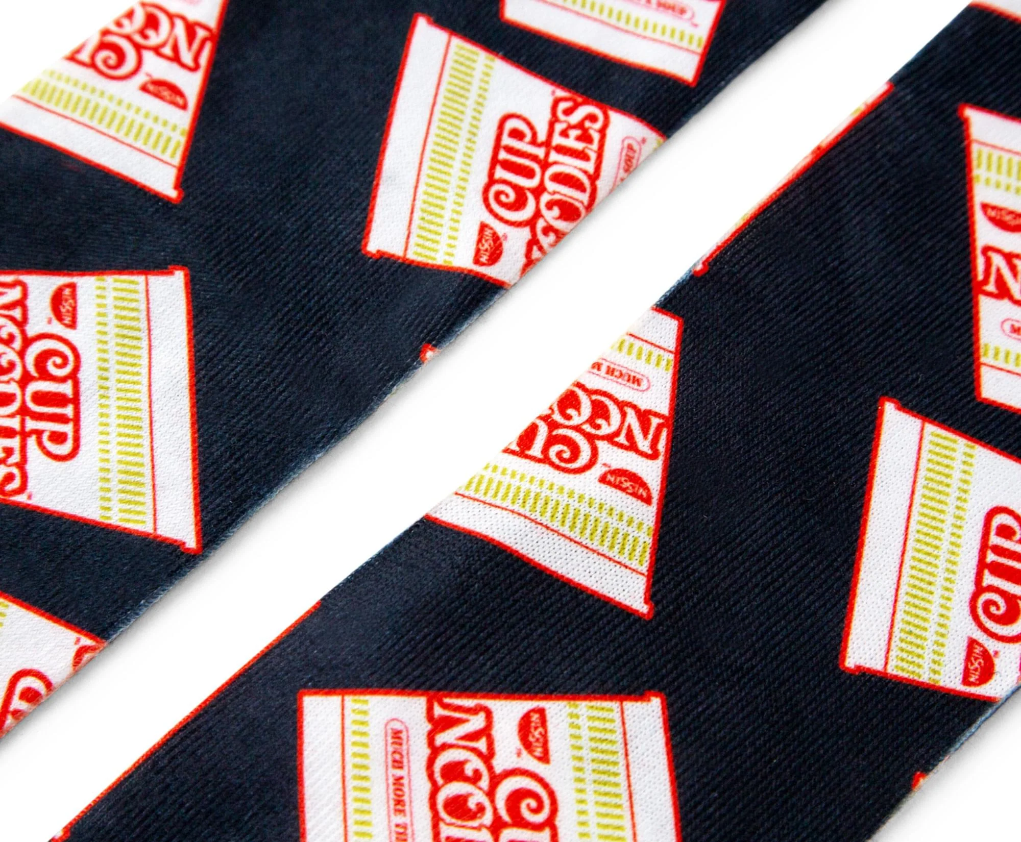 Cup Noodles Black Sublimated Unisex Crew Socks | Shoe Size 8-12, Sock Size 10-13 - Image 3
