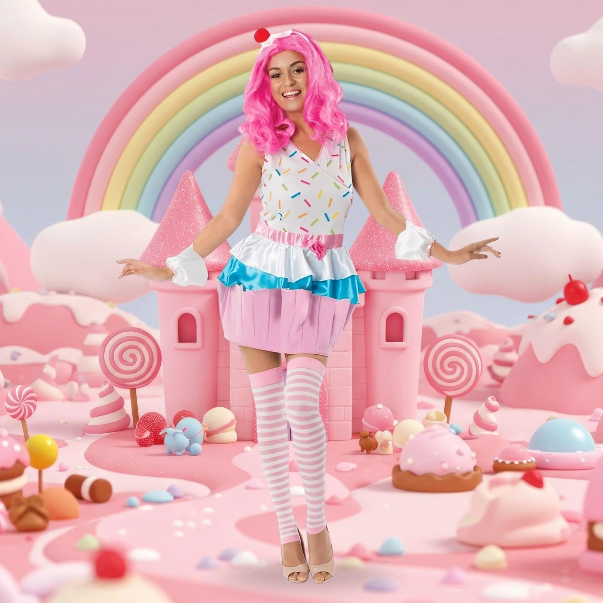 Cupcake Dress Adult Costume - Image 11