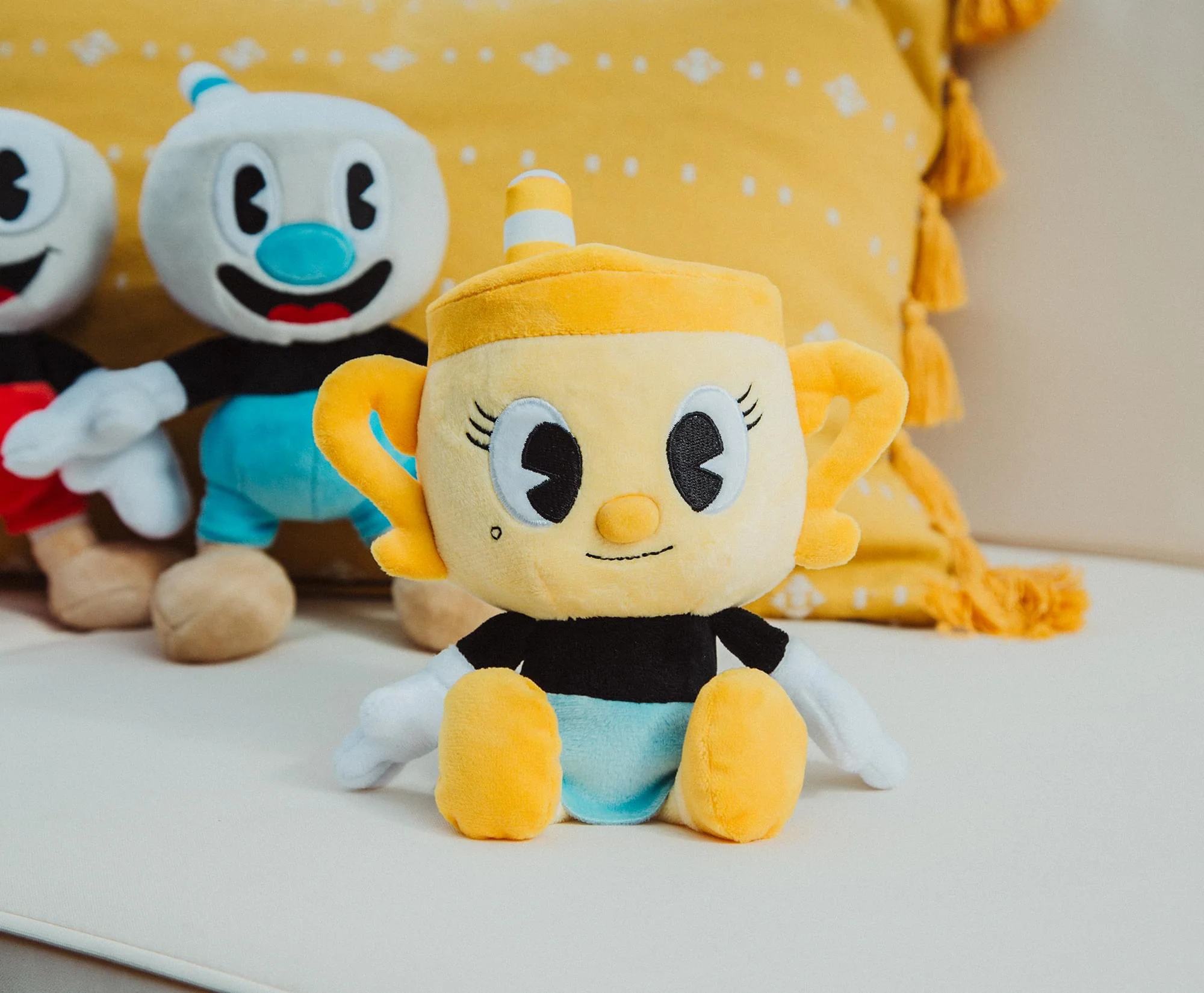 Cuphead 8-Inch Plush Set of 5 | Cuphead, Mugman, Ms Chalice, Saltbaker, Grim - Image 3