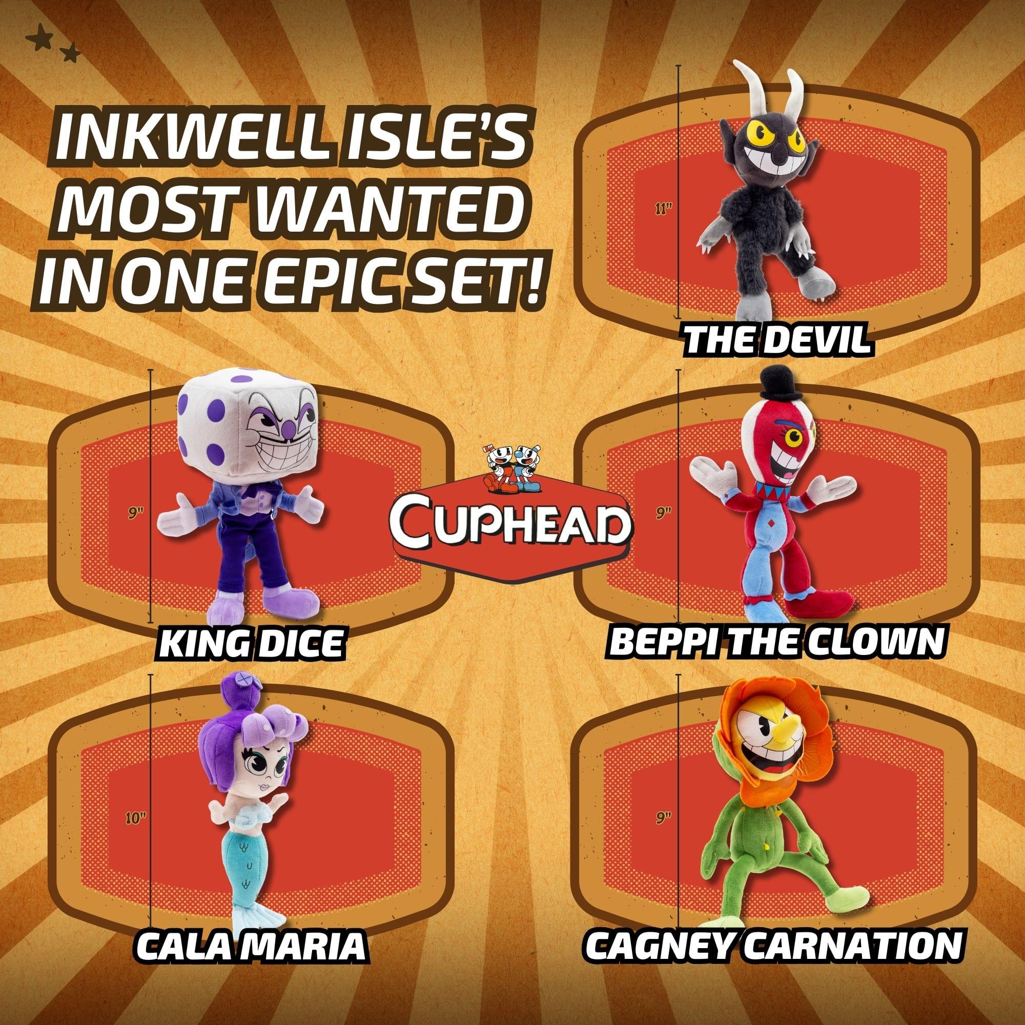 Cuphead 9 Inch Villains Plush Set of 5 - Image 3