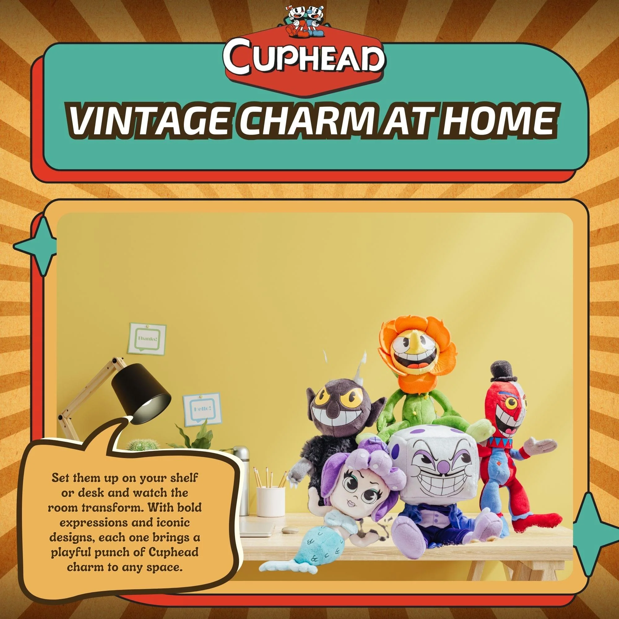 Cuphead 9 Inch Villains Plush Set of 5 - Image 7