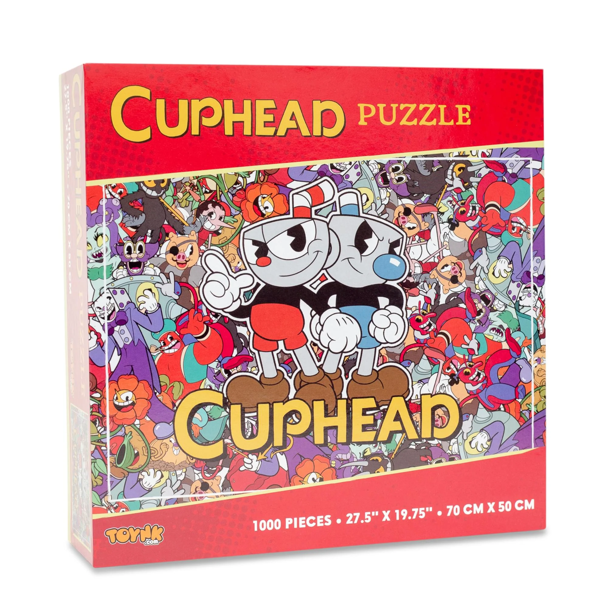 Cuphead and Mugman Collage 1000-Piece Jigsaw Puzzle | Toynk Exclusive - Image 2