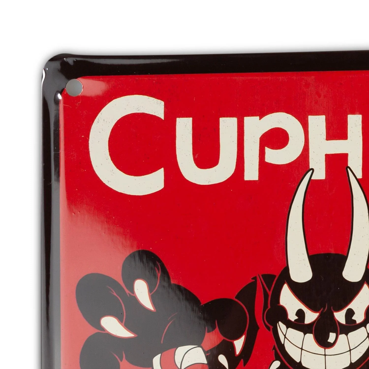 Cuphead Collectibles | Cuphead Don't Deal With The Devil Tin Sign - Image 4