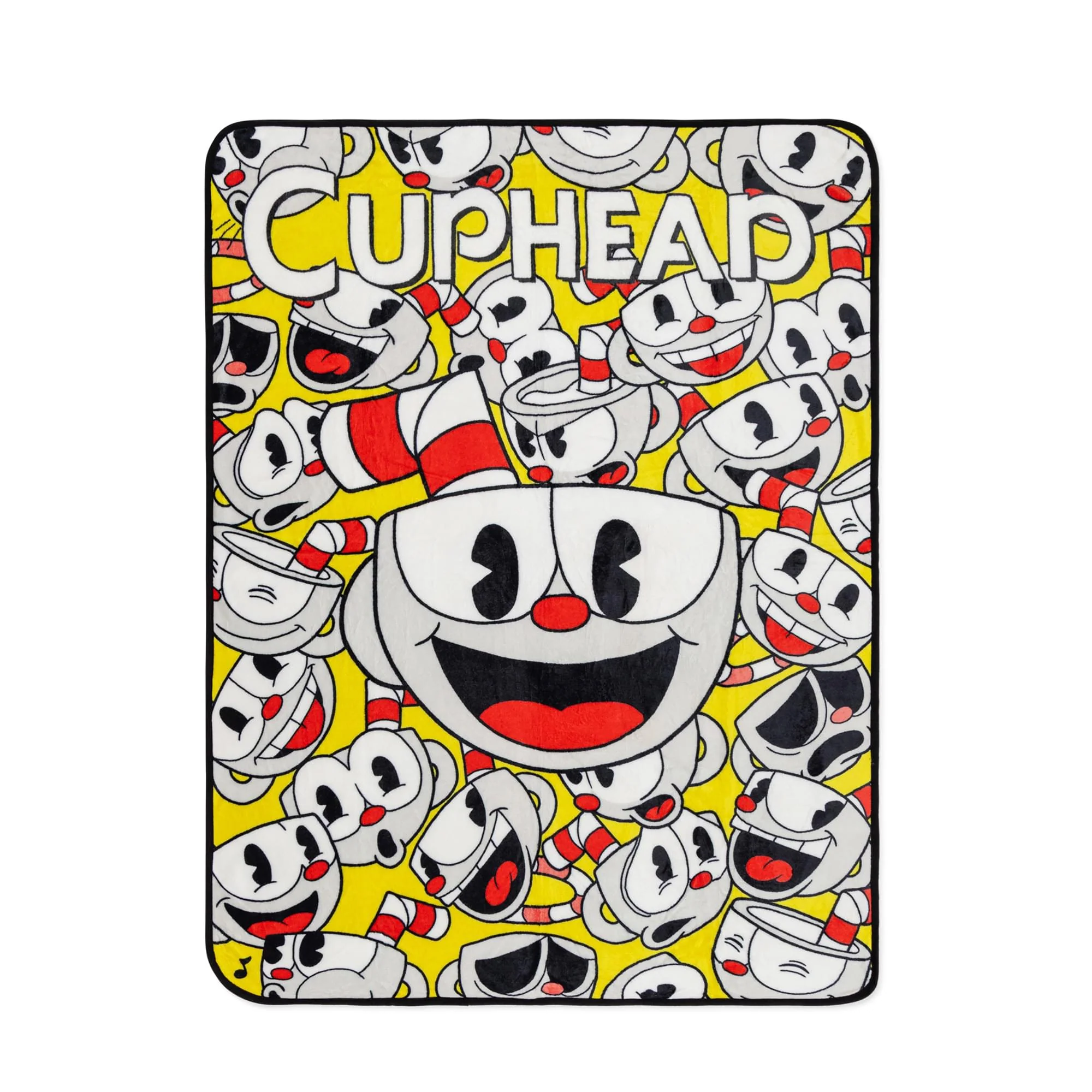 Cuphead Expressions Fleece Throw Blanket | 45 x 60 Inches