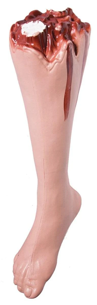 Cut-Off Bloody Leg Halloween Prop