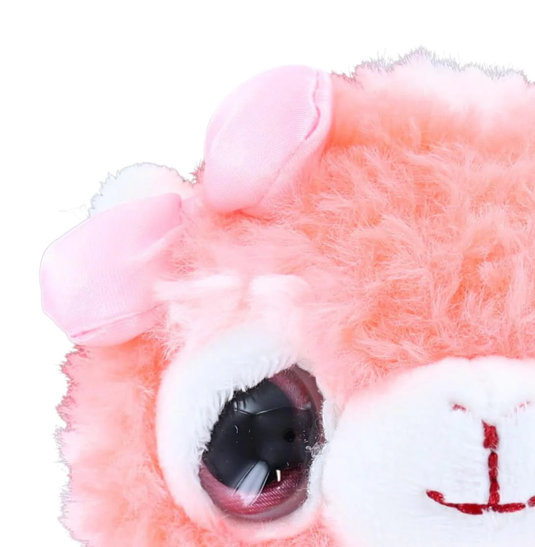 Cute and Cuddly 12 Inch Alpaca Plush | Neon Pink - Image 3