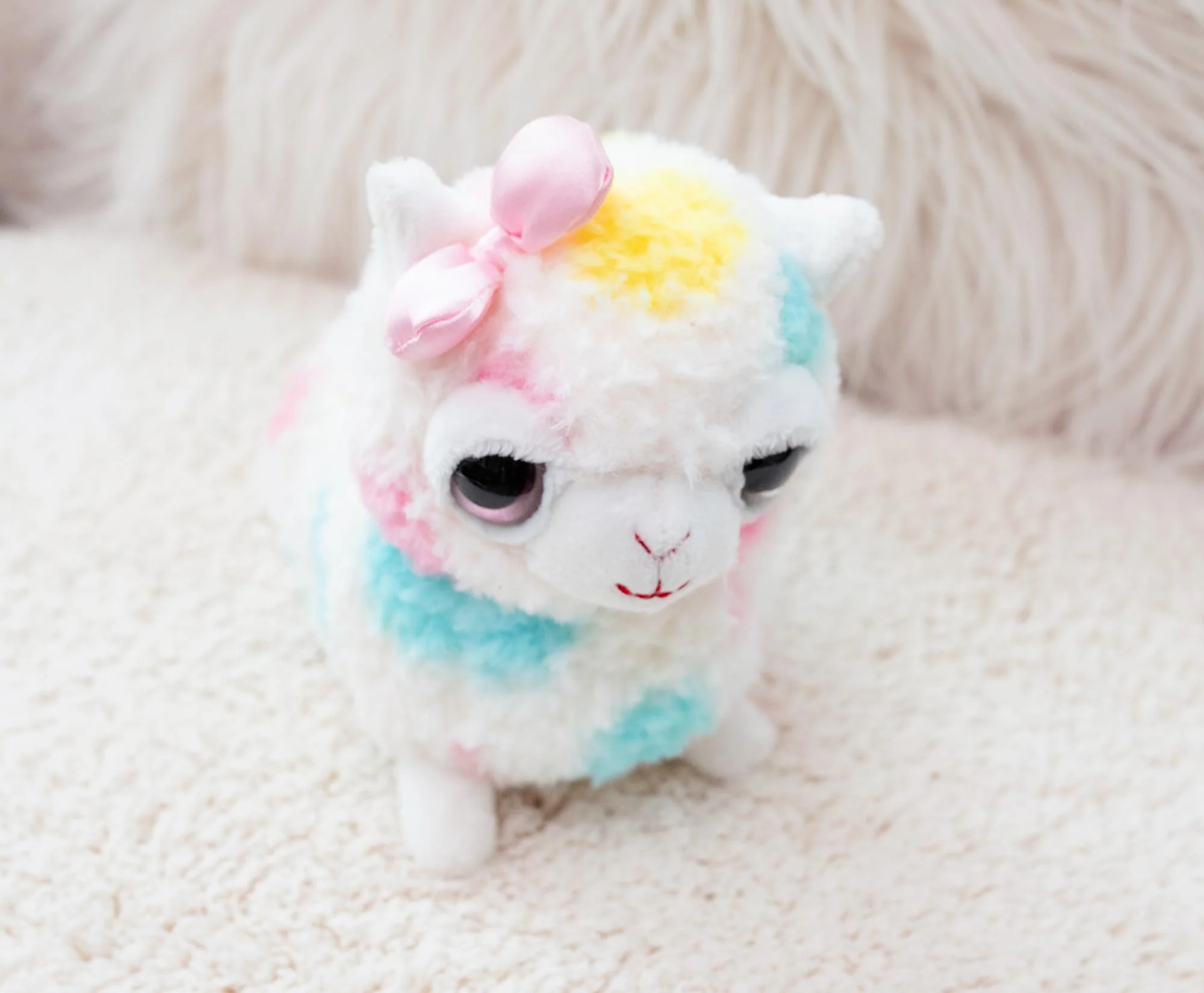 Cute and Cuddly 6 Inch Alpaca Plush | White - Image 5