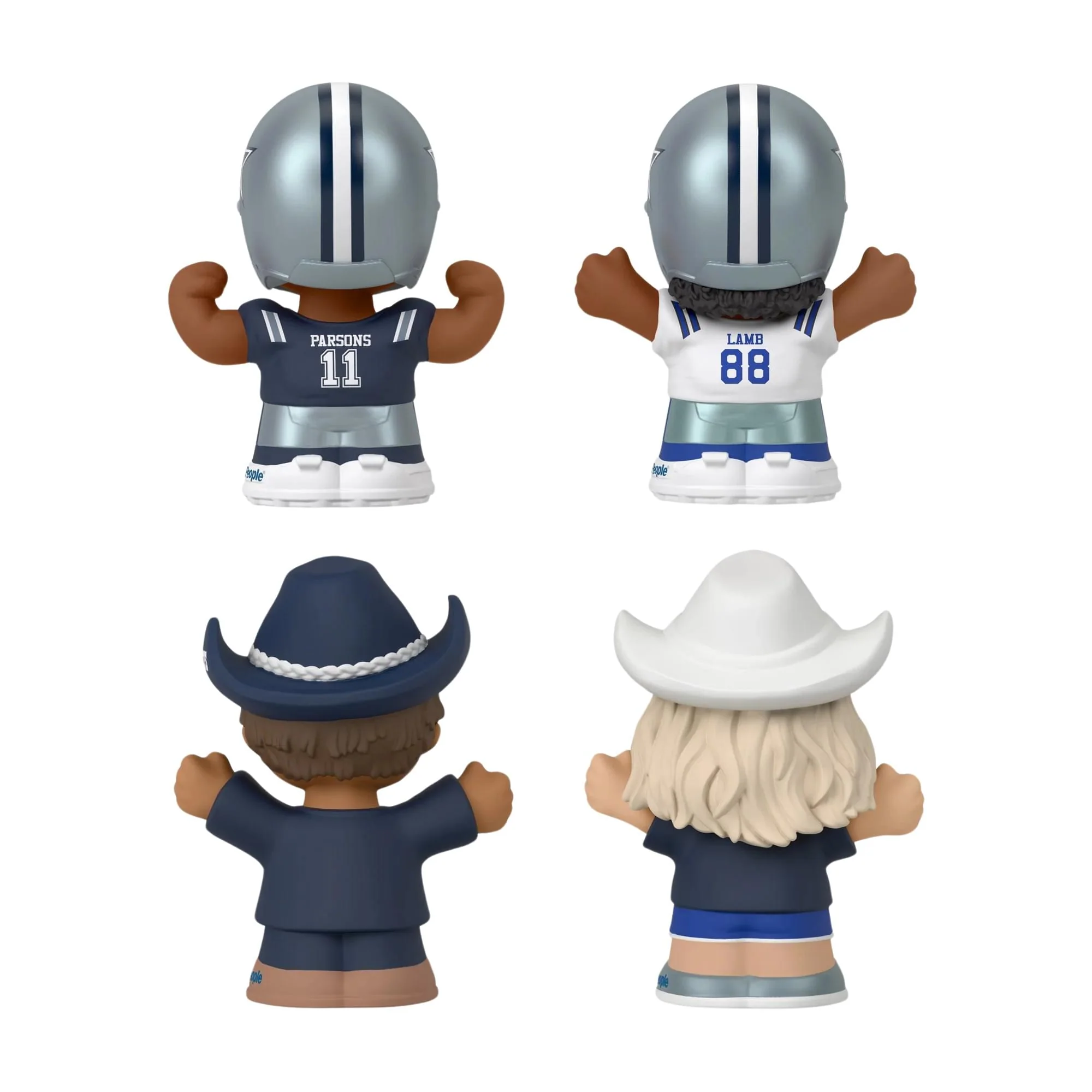 Dallas Cowboys 4-Piece NFL Little People Collector Set - Image 4