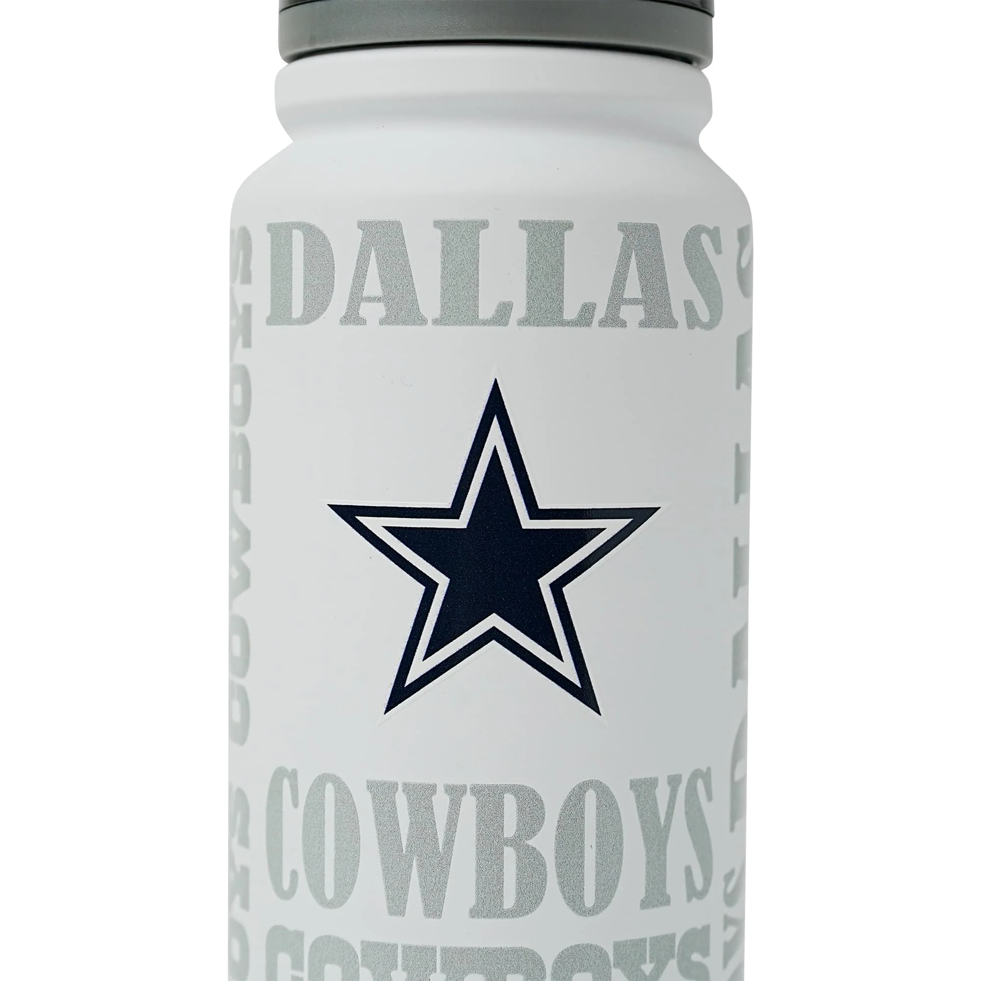 Dallas Cowboys Replay 25-Ounce Stainless Steel Flip-Top NFL Water Bottle - Image 7