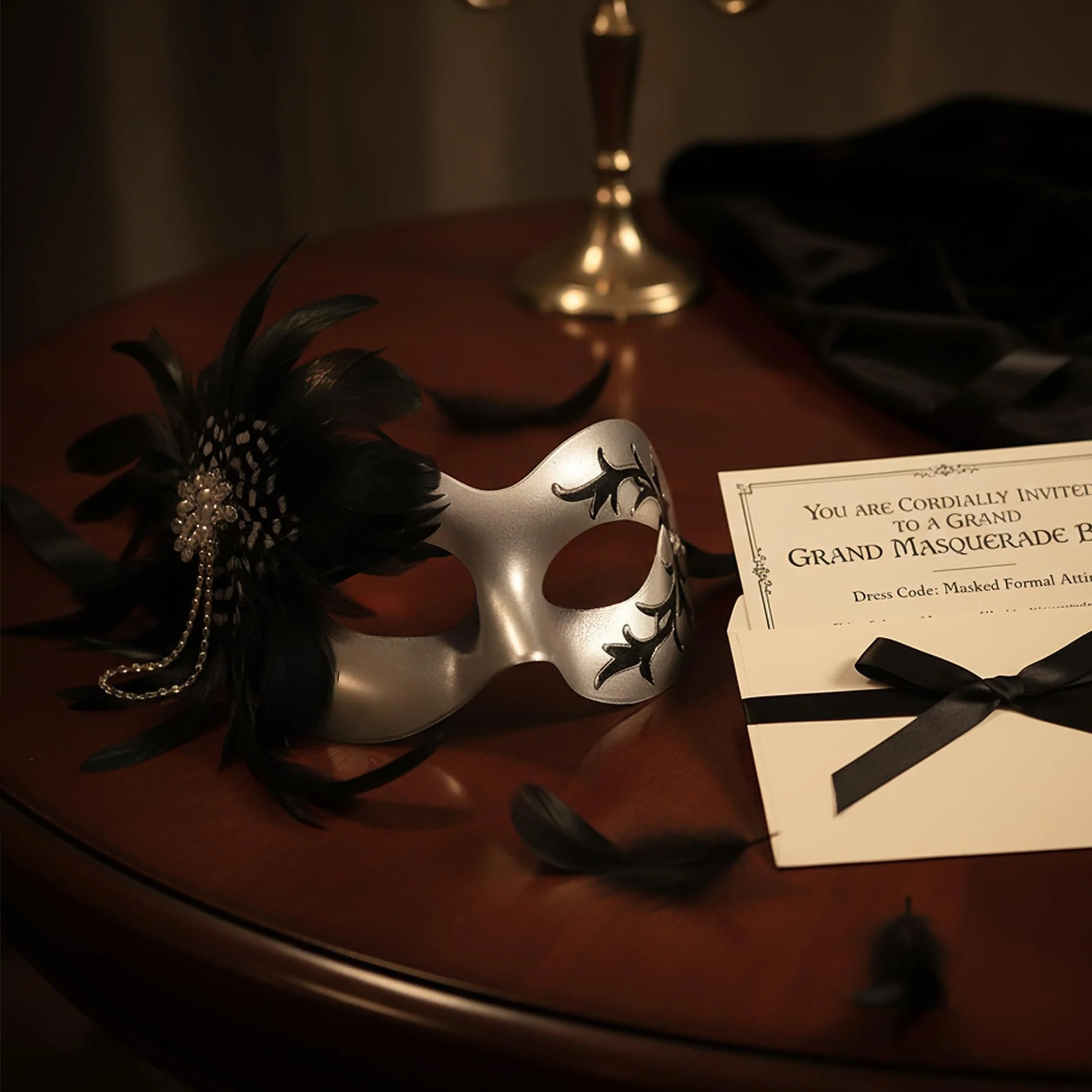Danica Silver Mask Costume Accessory - Image 4