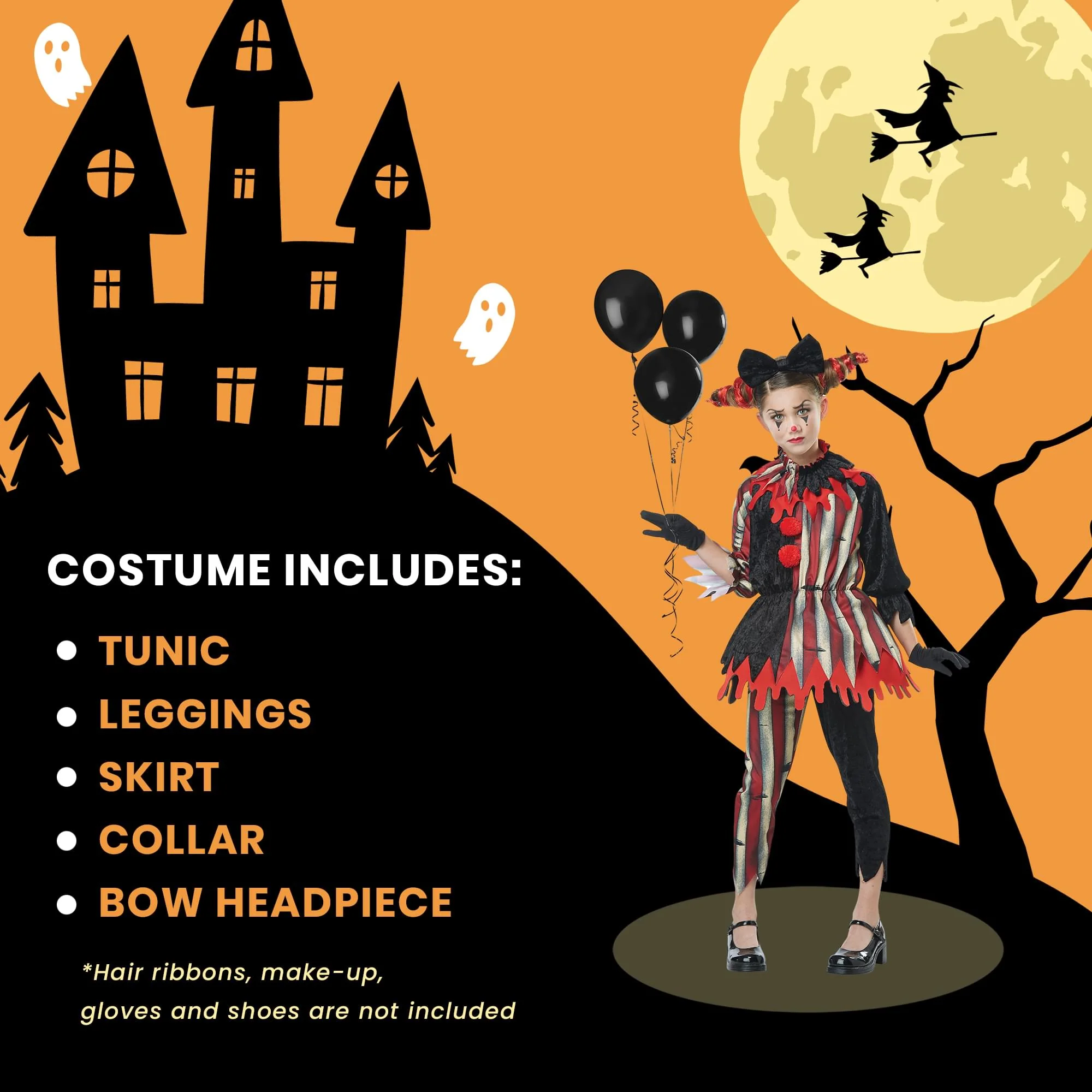 Dark Circus Clown Child Costume - Image 19