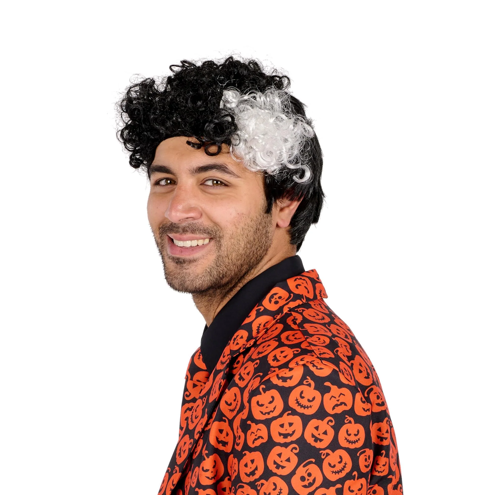 David S. Pumpkins Inspired Adult Costume Wig - Image 2