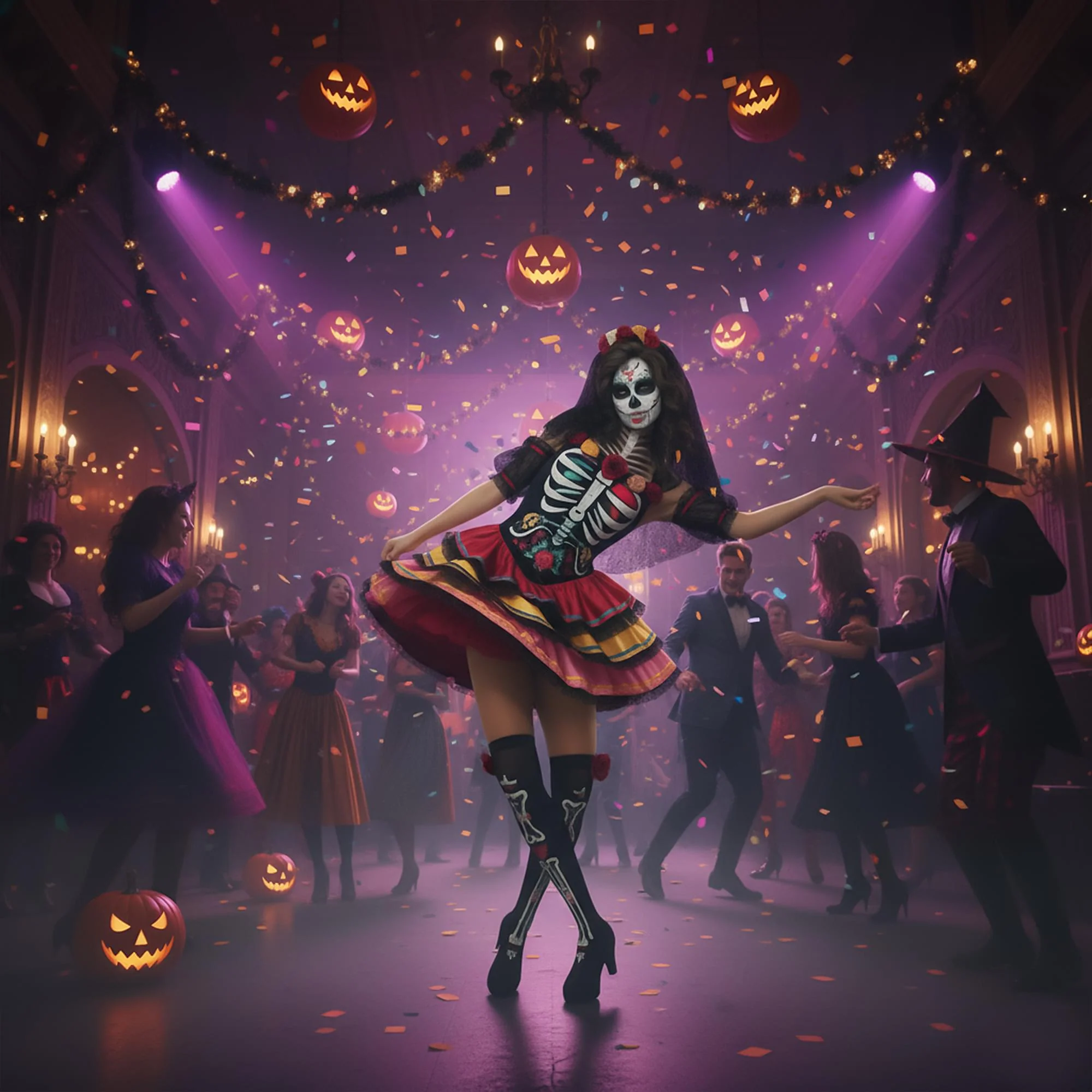 Day Of The Dead Senorita Adult Costume - Image 26