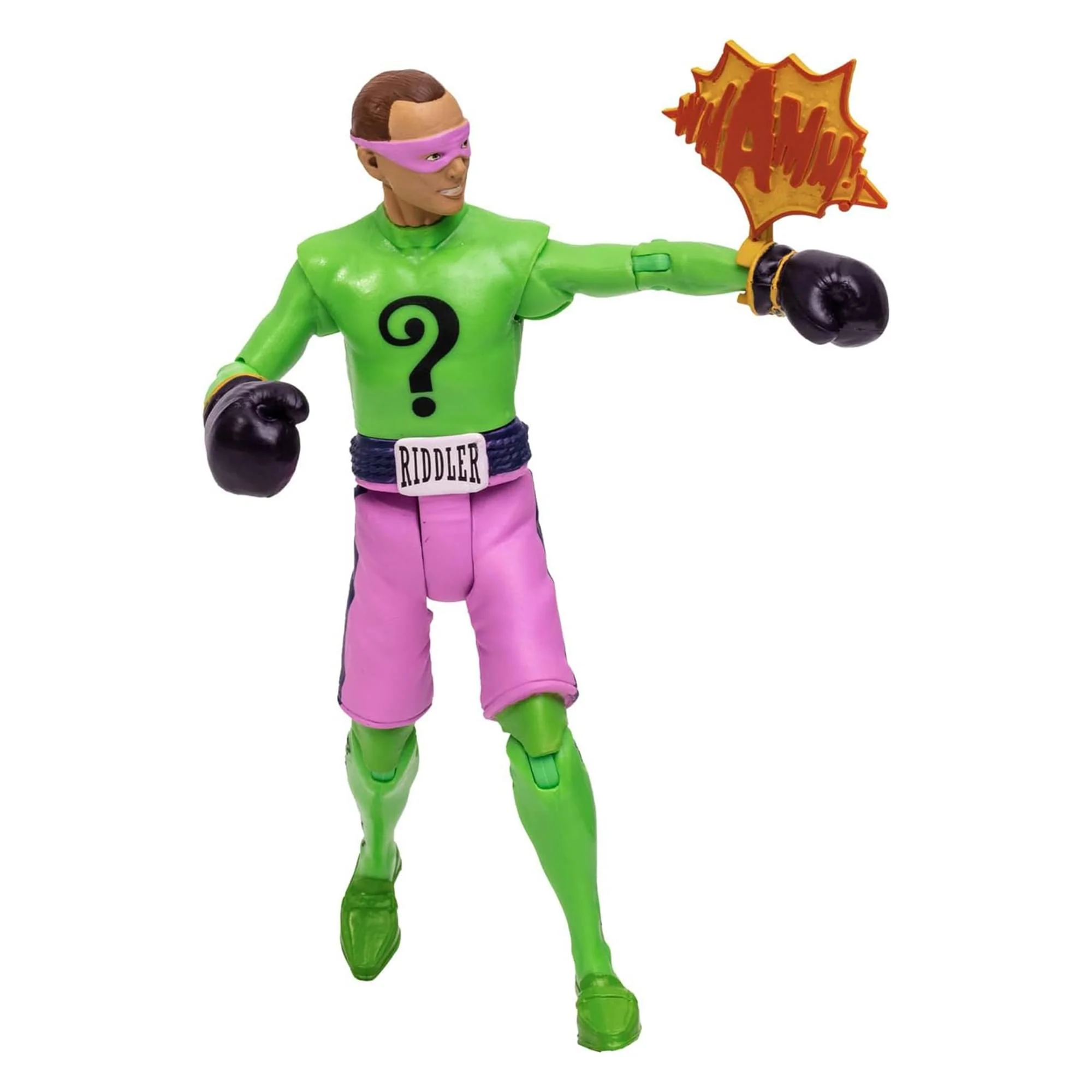DC Batman 1966 TV Series 5 Inch Action Figure | Riddler Boxing - Image 4
