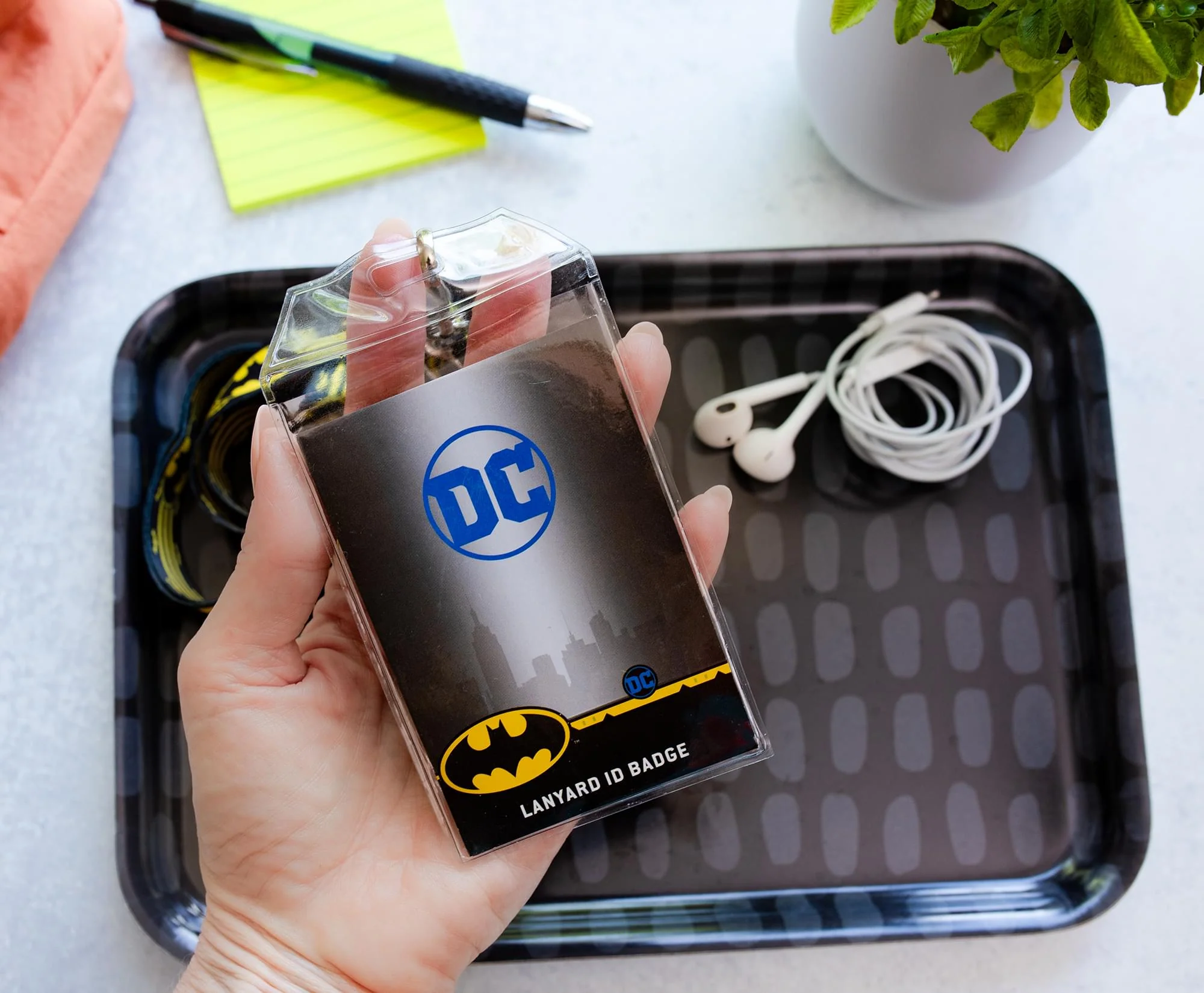 DC Comics Batman 22-Inch Lanyard With ID Badge Holder And Logo Charm - Image 3