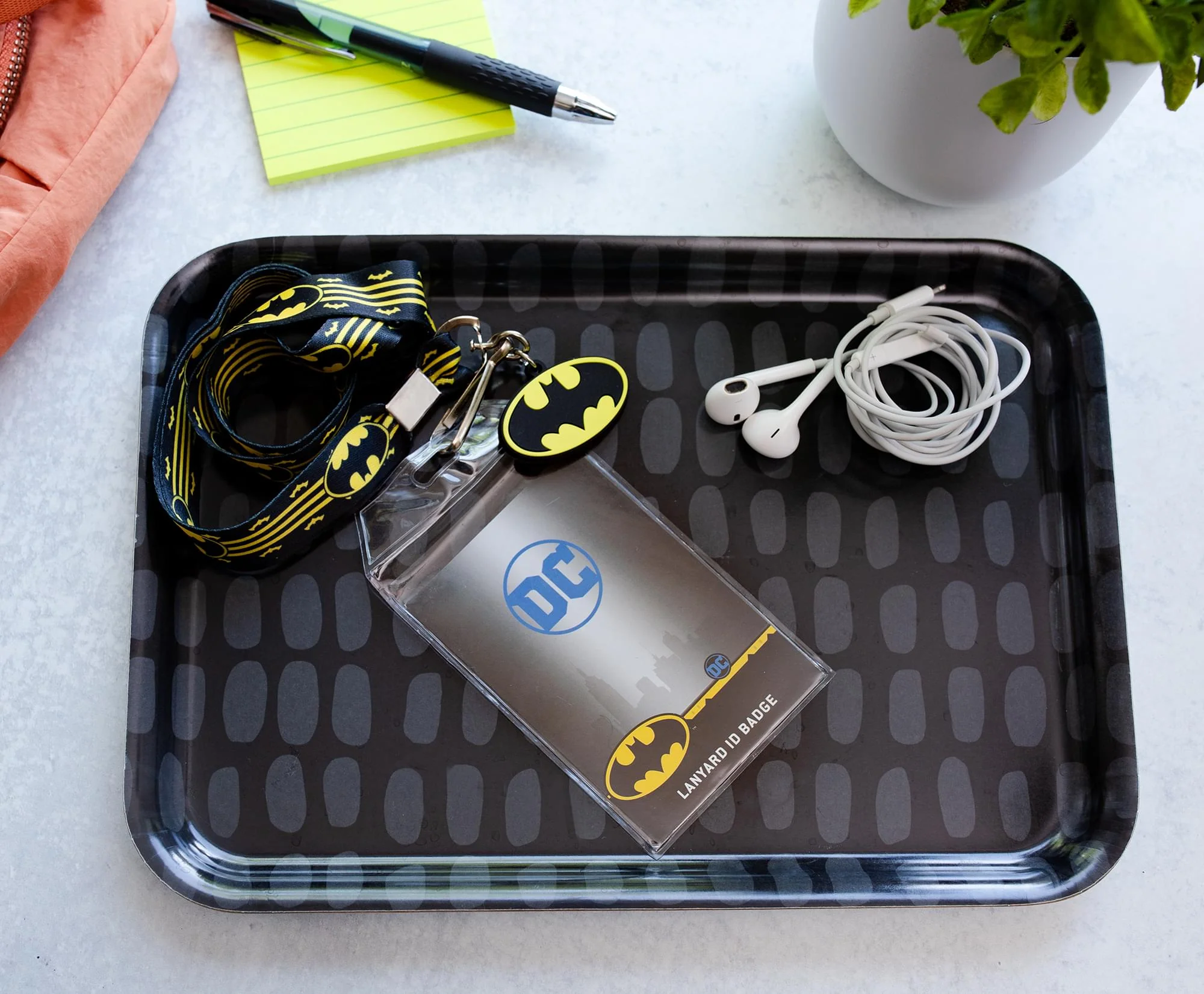 DC Comics Batman 22-Inch Lanyard With ID Badge Holder And Logo Charm - Image 7